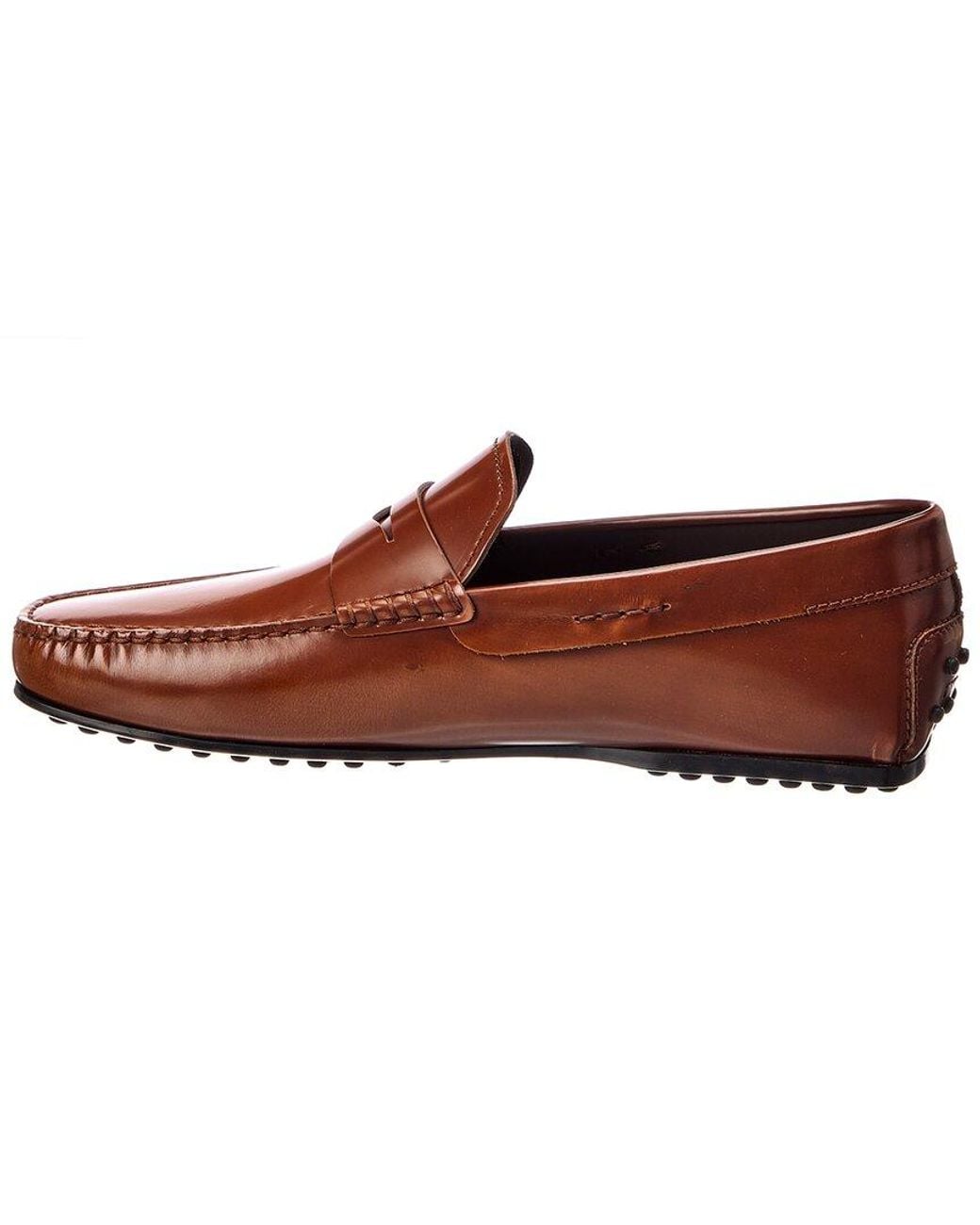 Tod's Brown Leather Driver for men
