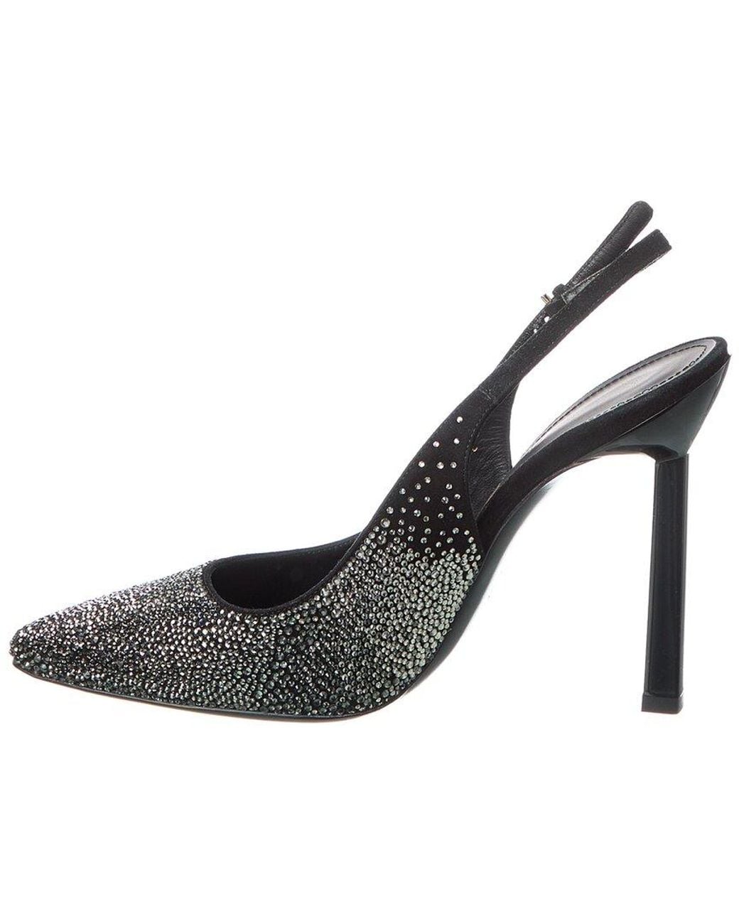 Ferragamo Black Jessie Suede Pump