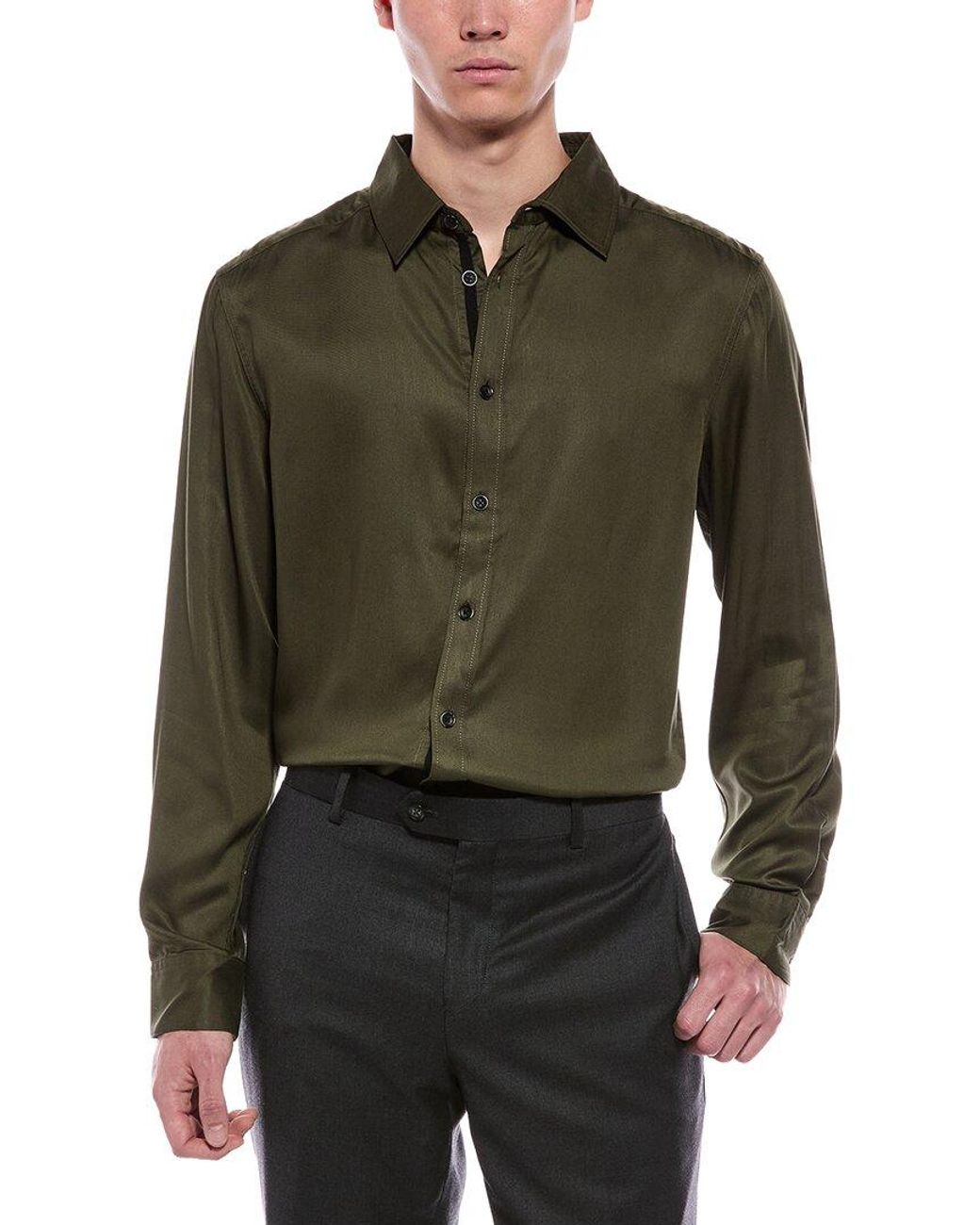 Rag & Bone Green Cooper Shirt for men