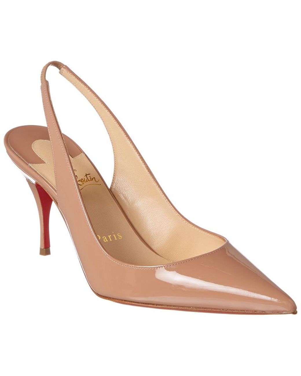 Christian Louboutin Clare 80 Patent Slingback Pump | Lyst