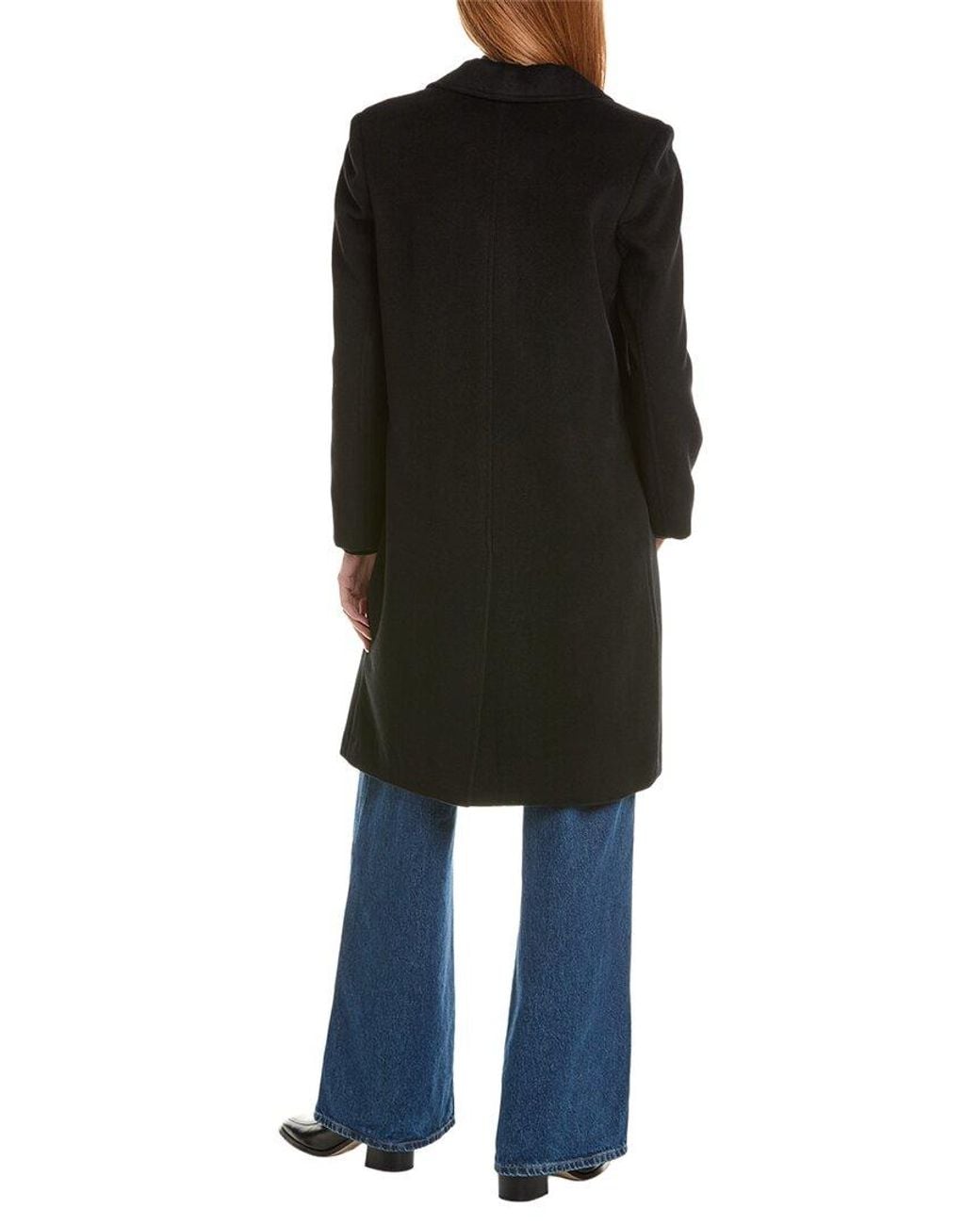 Sofiacashmere Black Sofiacashmere Wool & Cashmere-Blend Coat