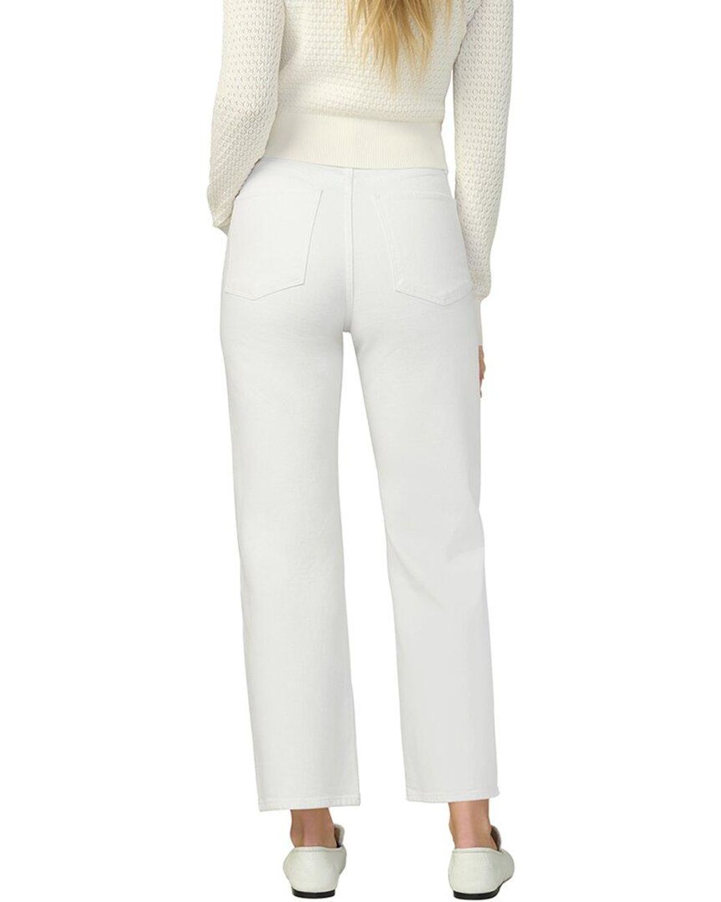 Joe's Jeans White The Margot Crop Straight Jean