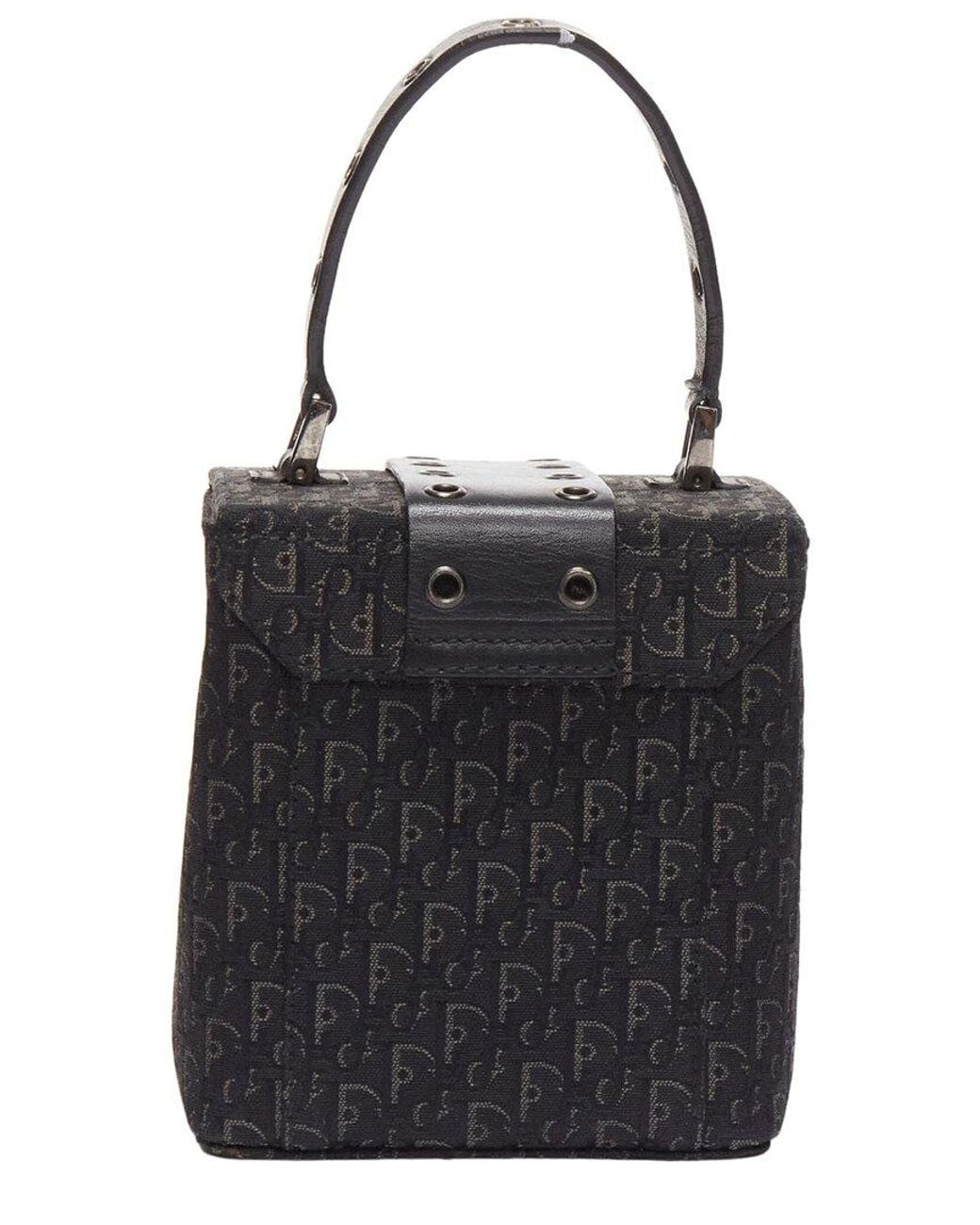 Dior Black Canvas Vanity Bag (Authentic Pre-Loved)