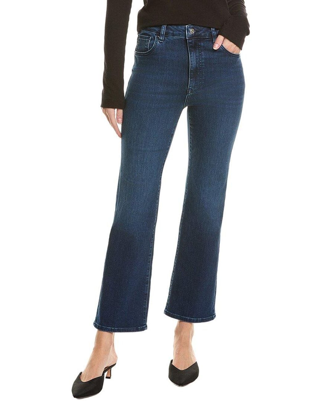 FRAME Blue The Reboot Keepsake Crop Jean