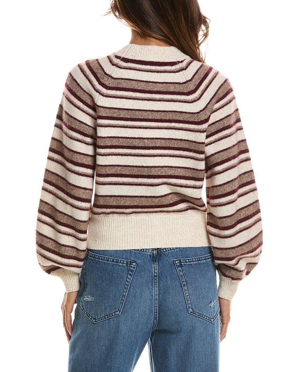 525 America Multicolor Mock Neck Sweater