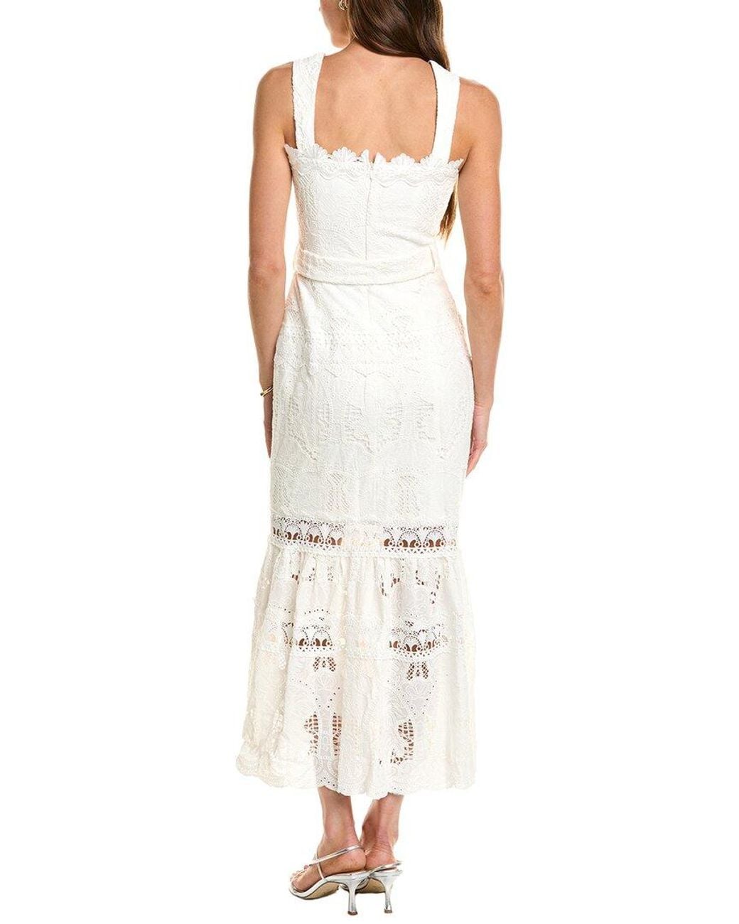 Elliatt White Giovanna Fit And Flare Maxi Dress
