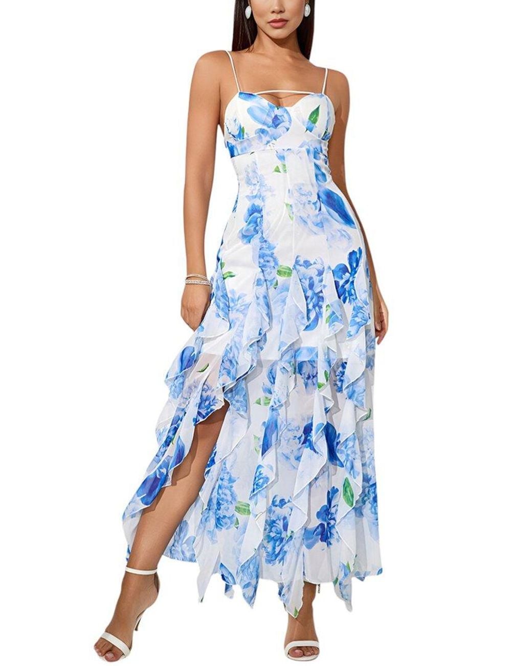 Vincent Blue Maxi Dress