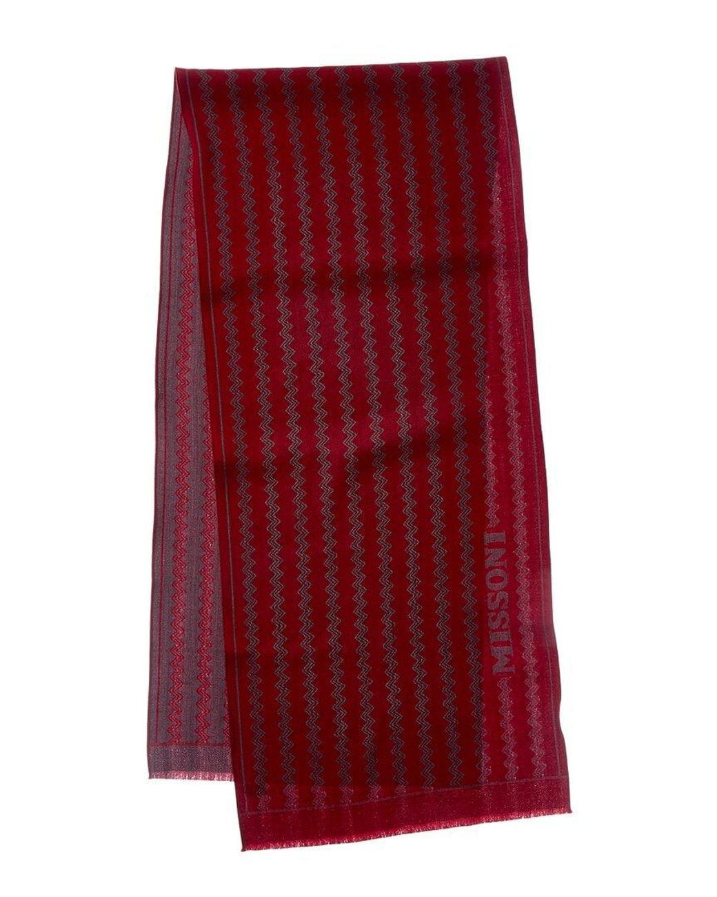 Missoni Red Wool Scarf
