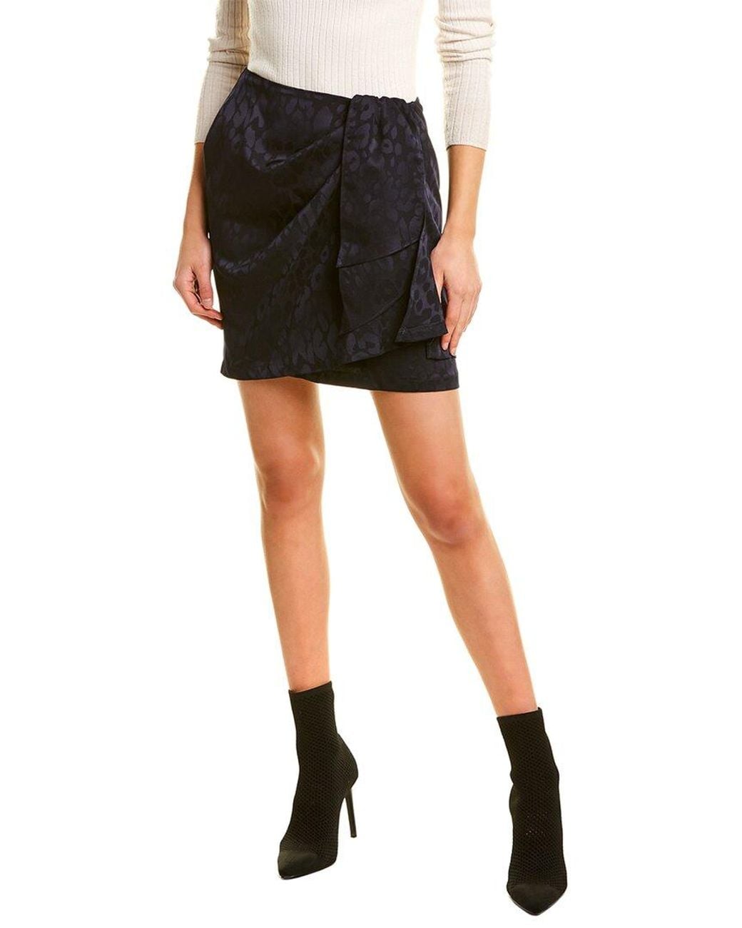 The Kooples Black Dressy Mini Skirt