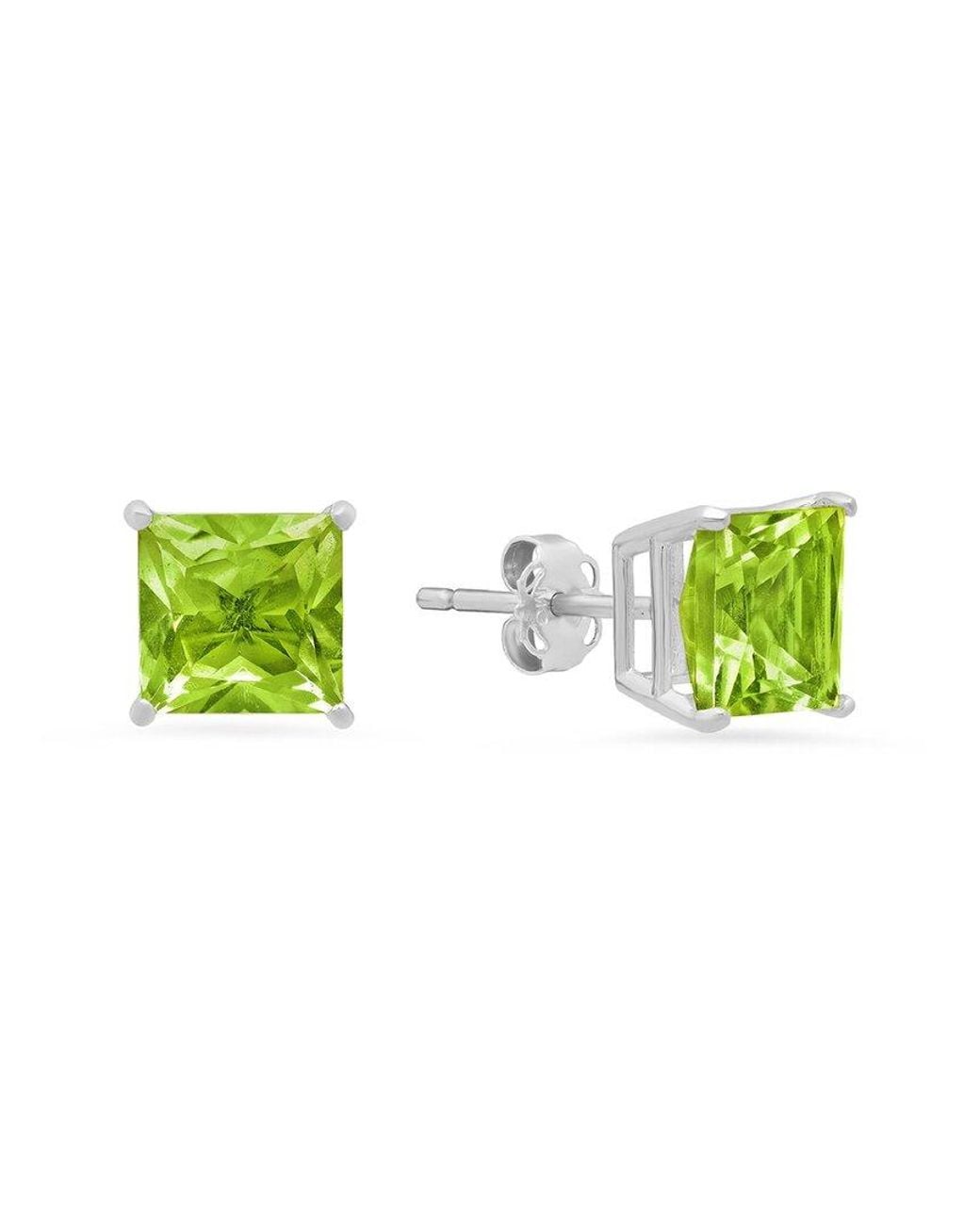 MaxColor Green 14k 2.90 Ct. Tw. Peridot Studs