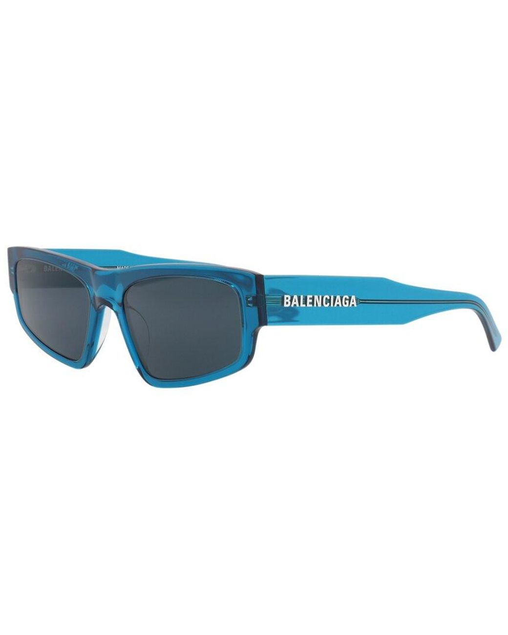 Balenciaga Blue Fashion 56Mm Sunglasses