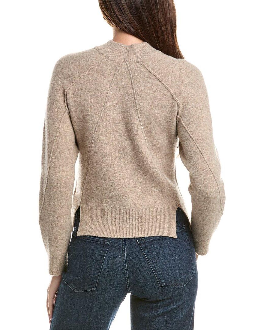 Rag & Bone Natural Bridget Mock Neck Cardigan