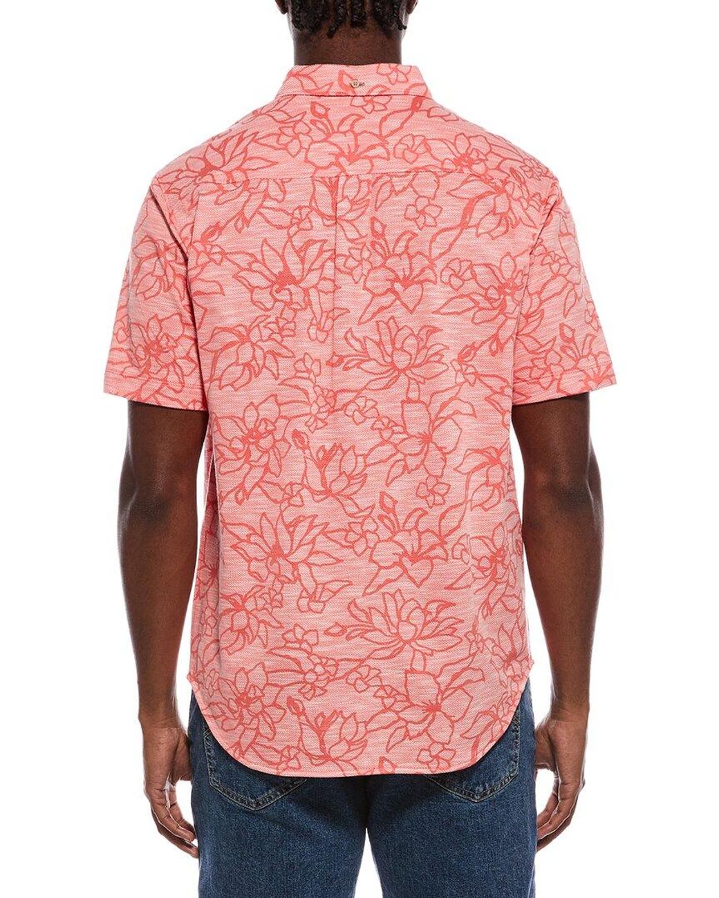 Tommy Bahama Red San Lucio Tides Flora Shirt for men