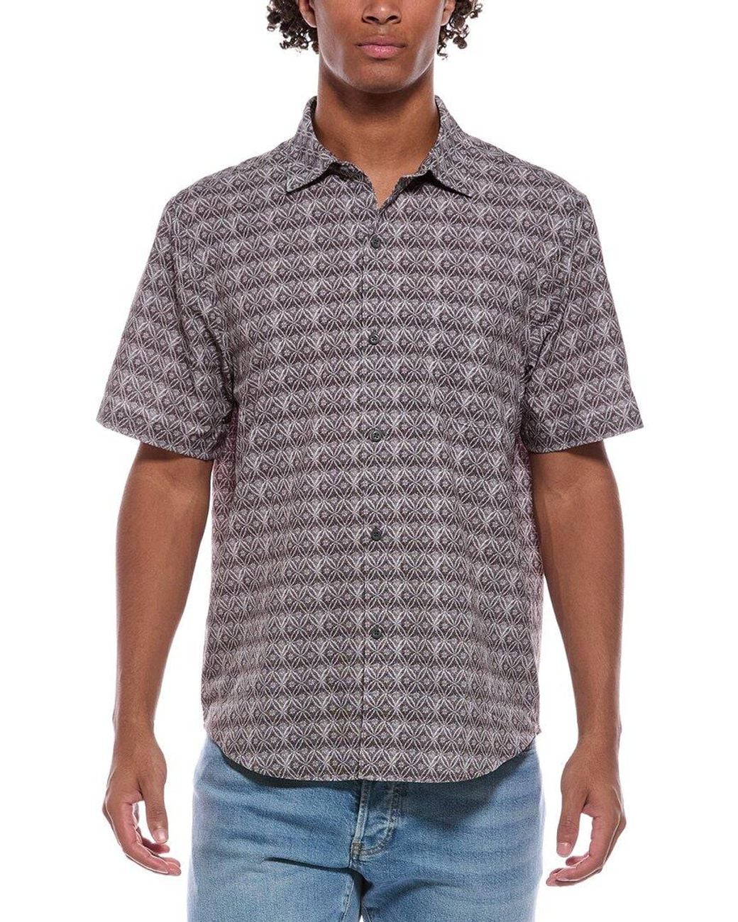 Tommy Bahama Gray Bahama Coast Tile Isle Shirt for men