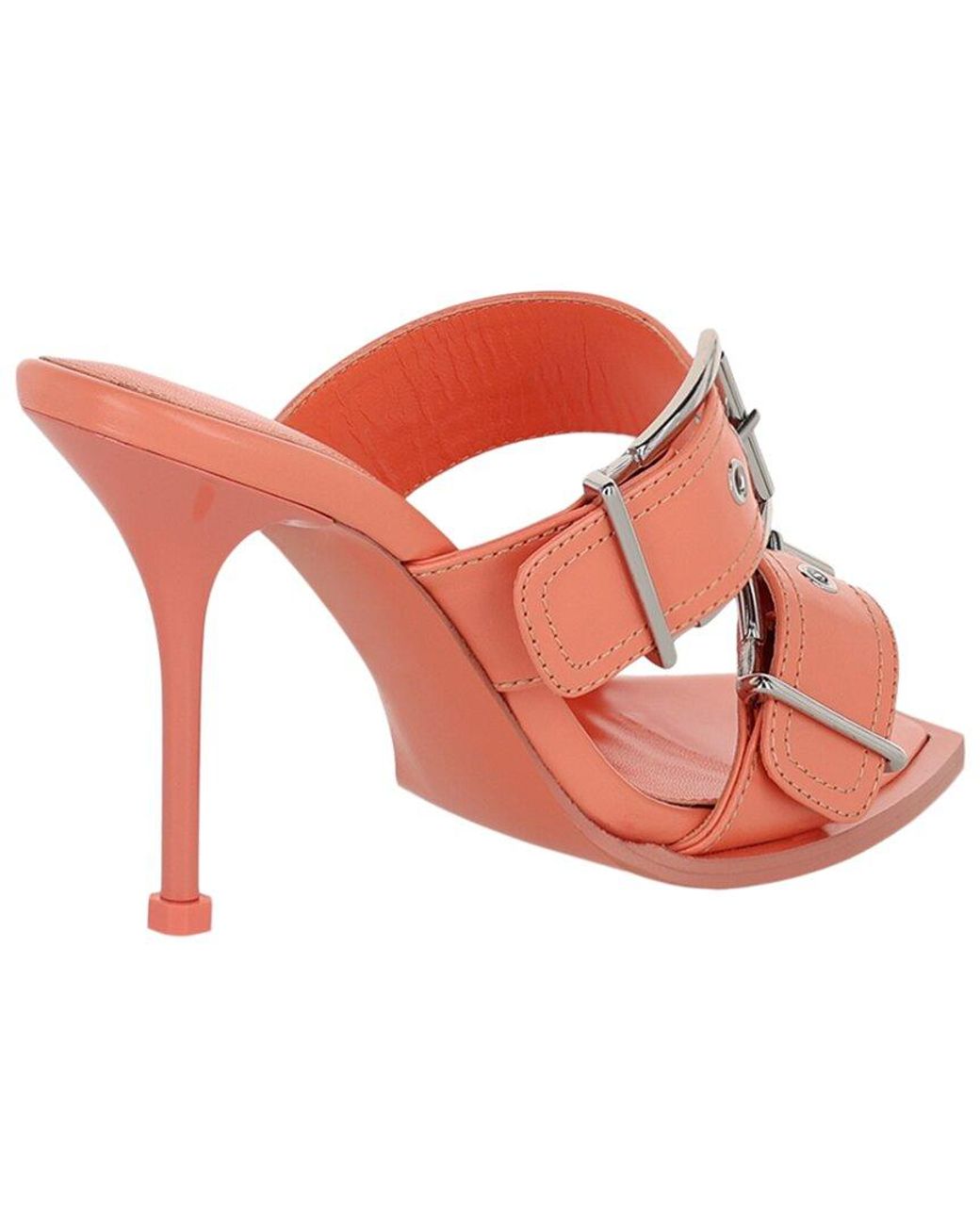 McQueen Pink Boxcar Si Leather Sandal