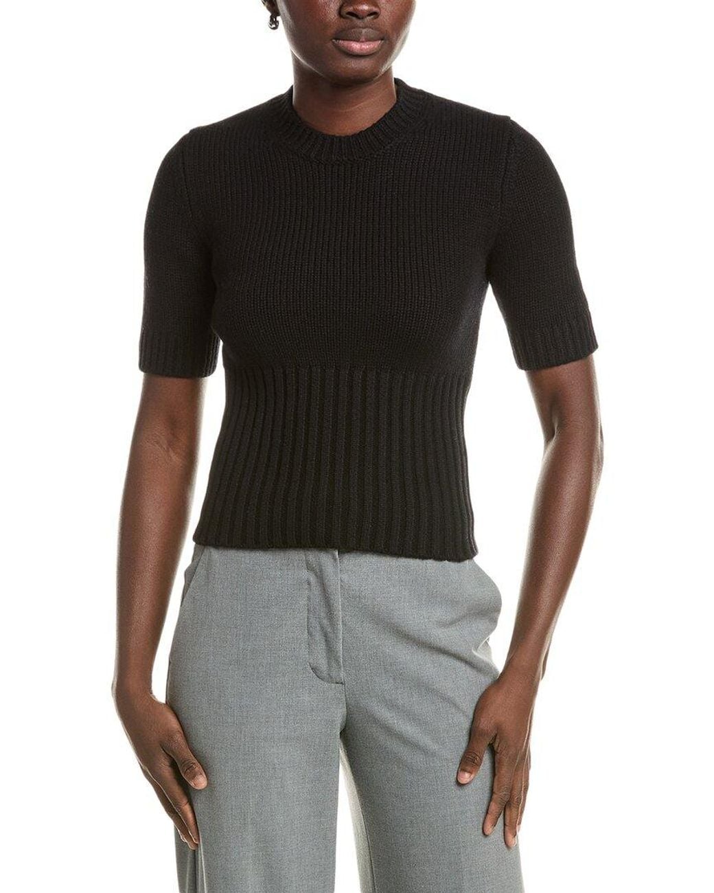 Michael Kors Black 100% Cashmere Crewneck Sweater
