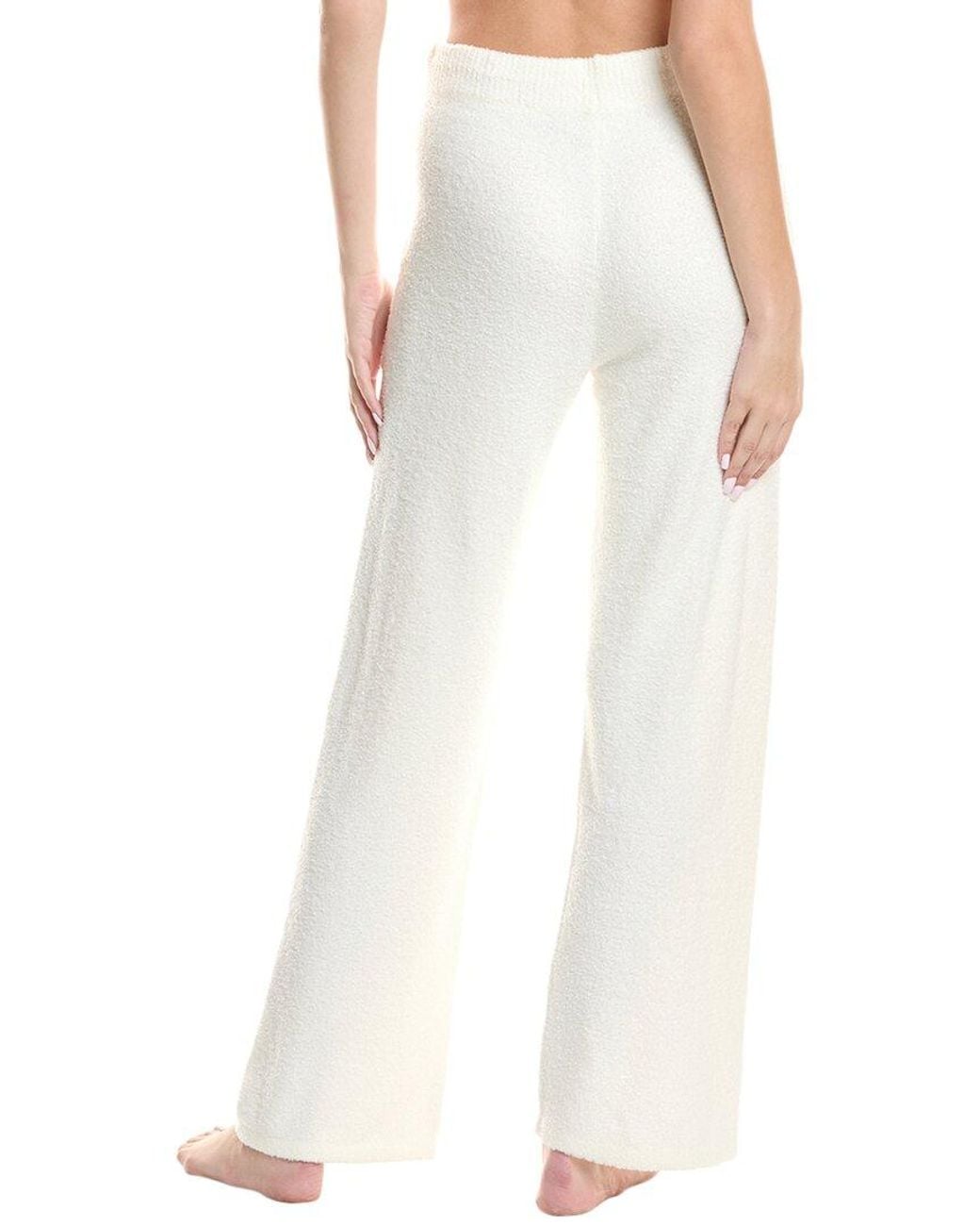 Barefoot Dreams White Cozychic Lite Patch Pocket Long Pant