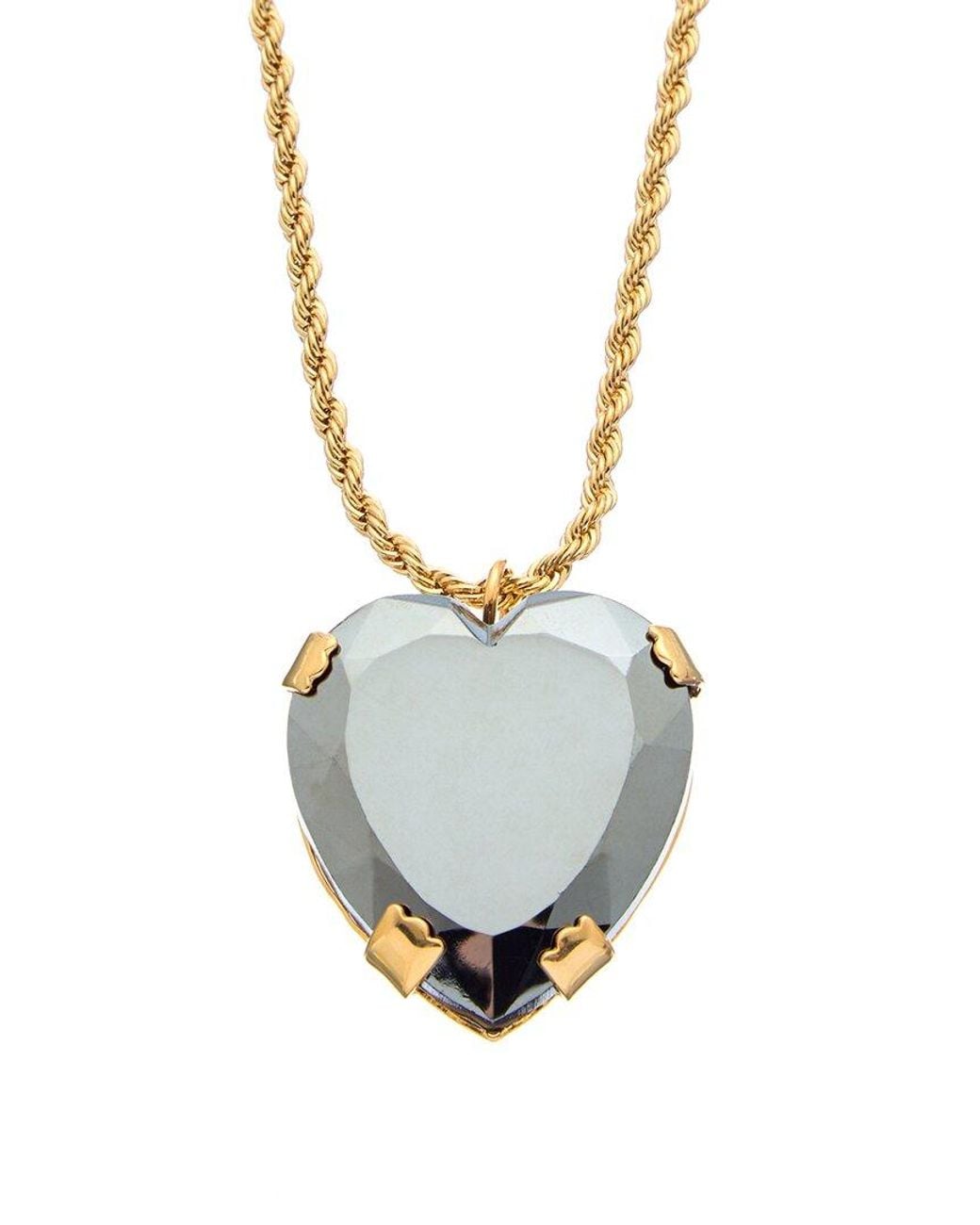 Kenneth Jay Lane Metallic 18k Plated Pendant Necklace