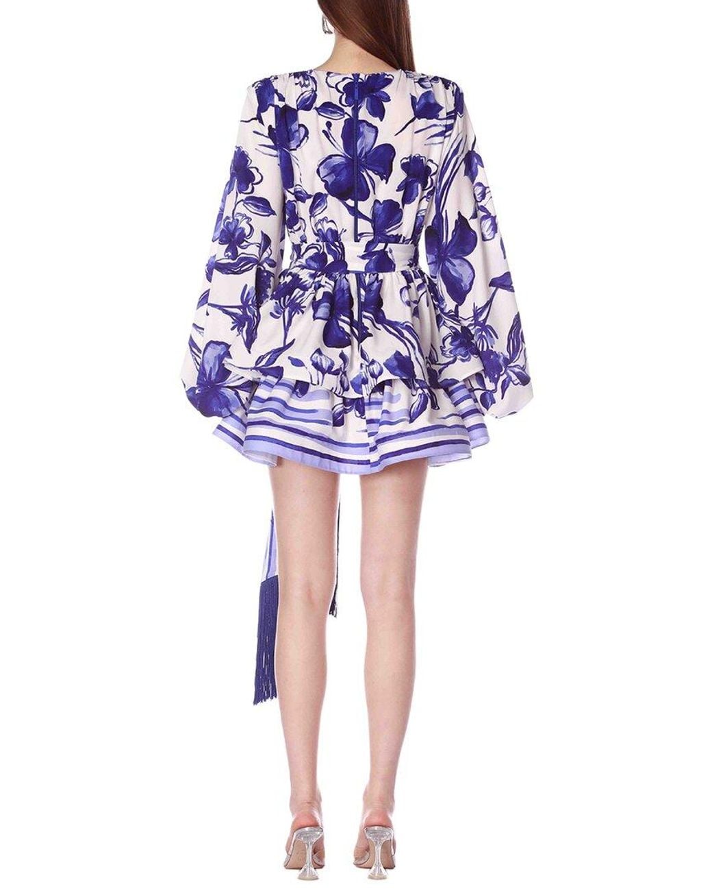 Bronx and Banco Blue Santorini Bedouin Mini Dress