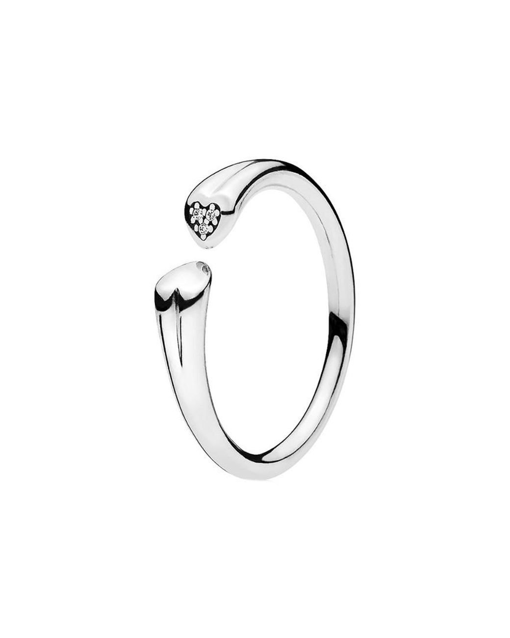 Polished open heart ring outlet