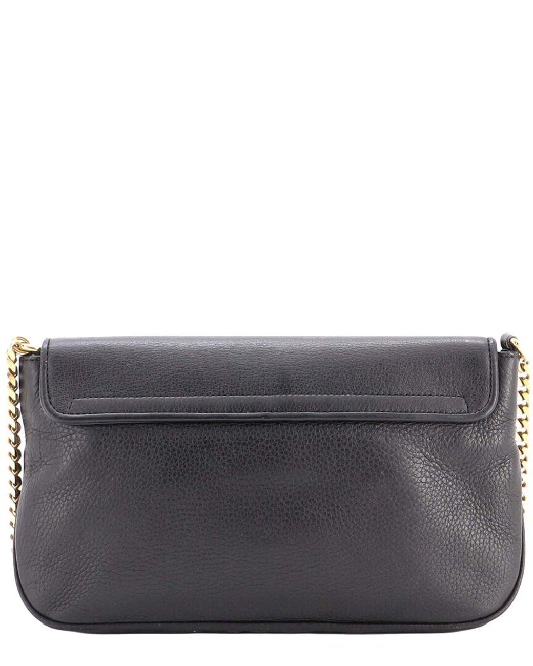 Gucci Gray Leather 1973 Chain Shoulder Bag Medium (Authentic Pre-Loved)