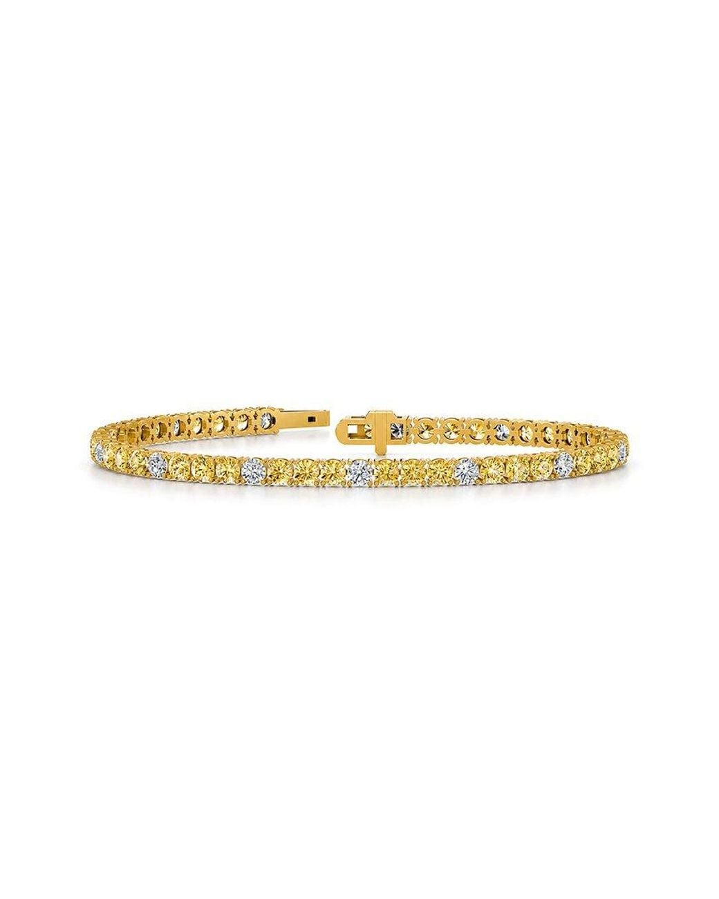Lab Grown Diamonds White 14K 6.75 Ct. Tw. Lab-Grown Diamond Tennis Bracelet