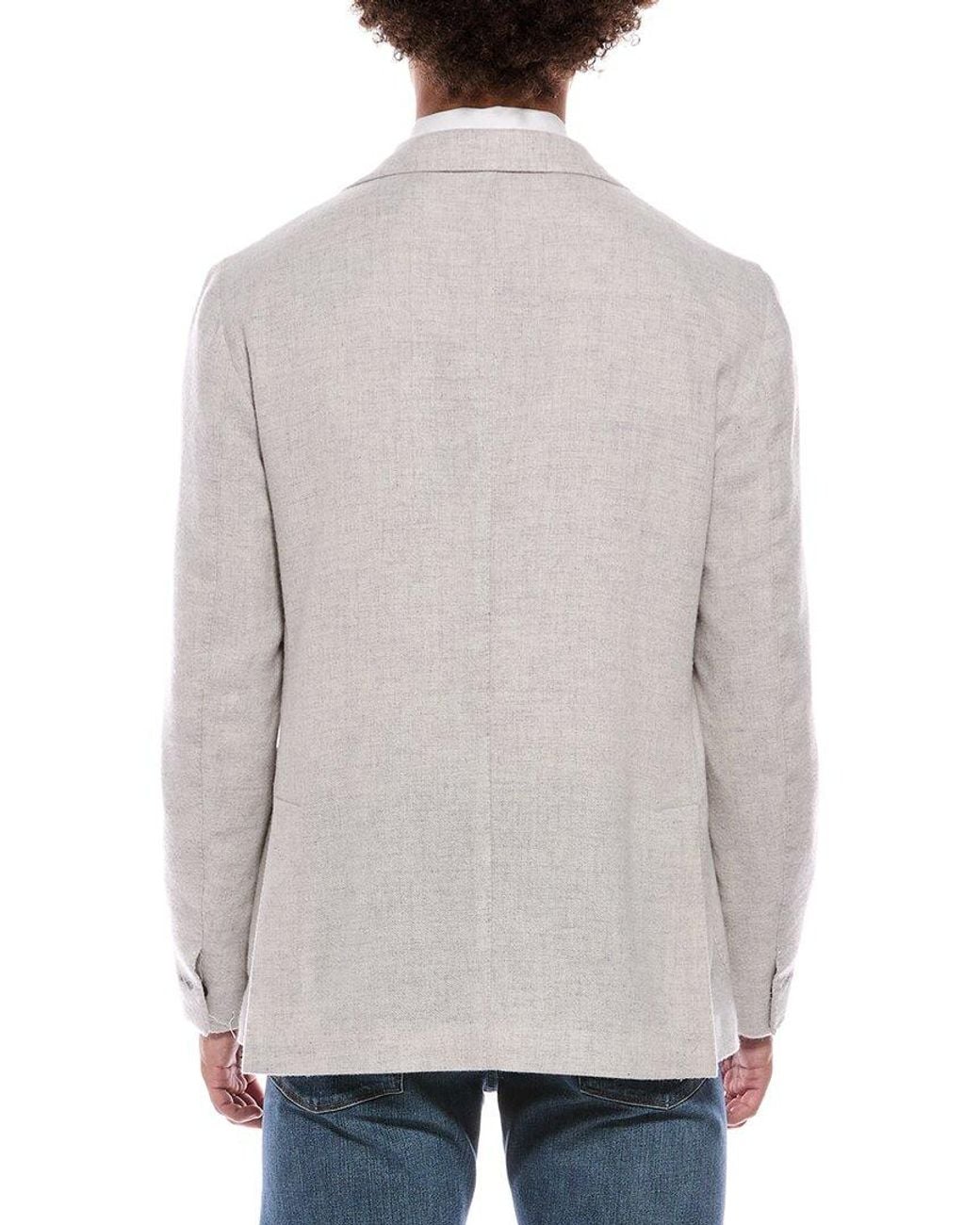 Eleventy Gray 100% Cashmere Soft Jacket for men