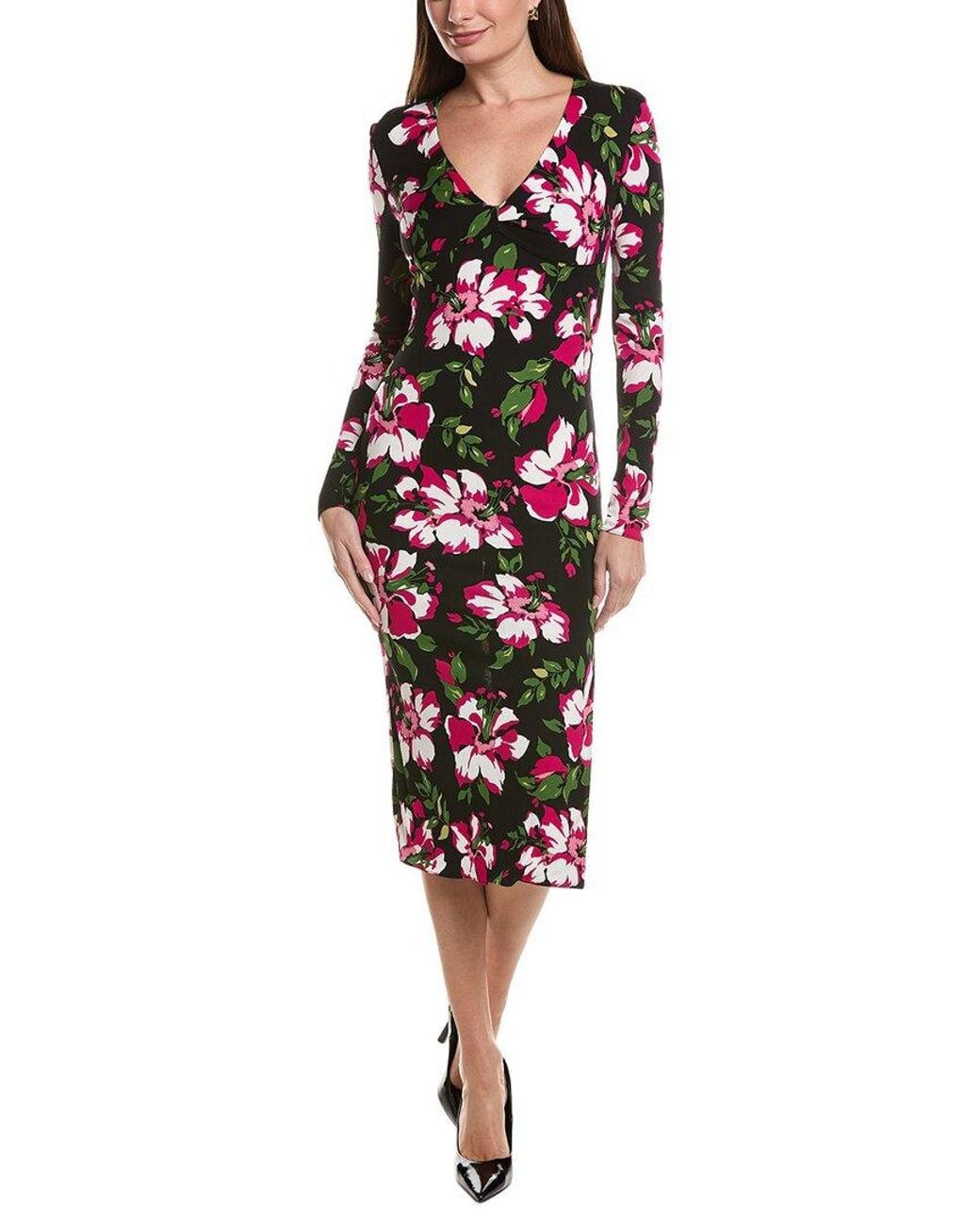Tom Ford Red Floral Midi Dress