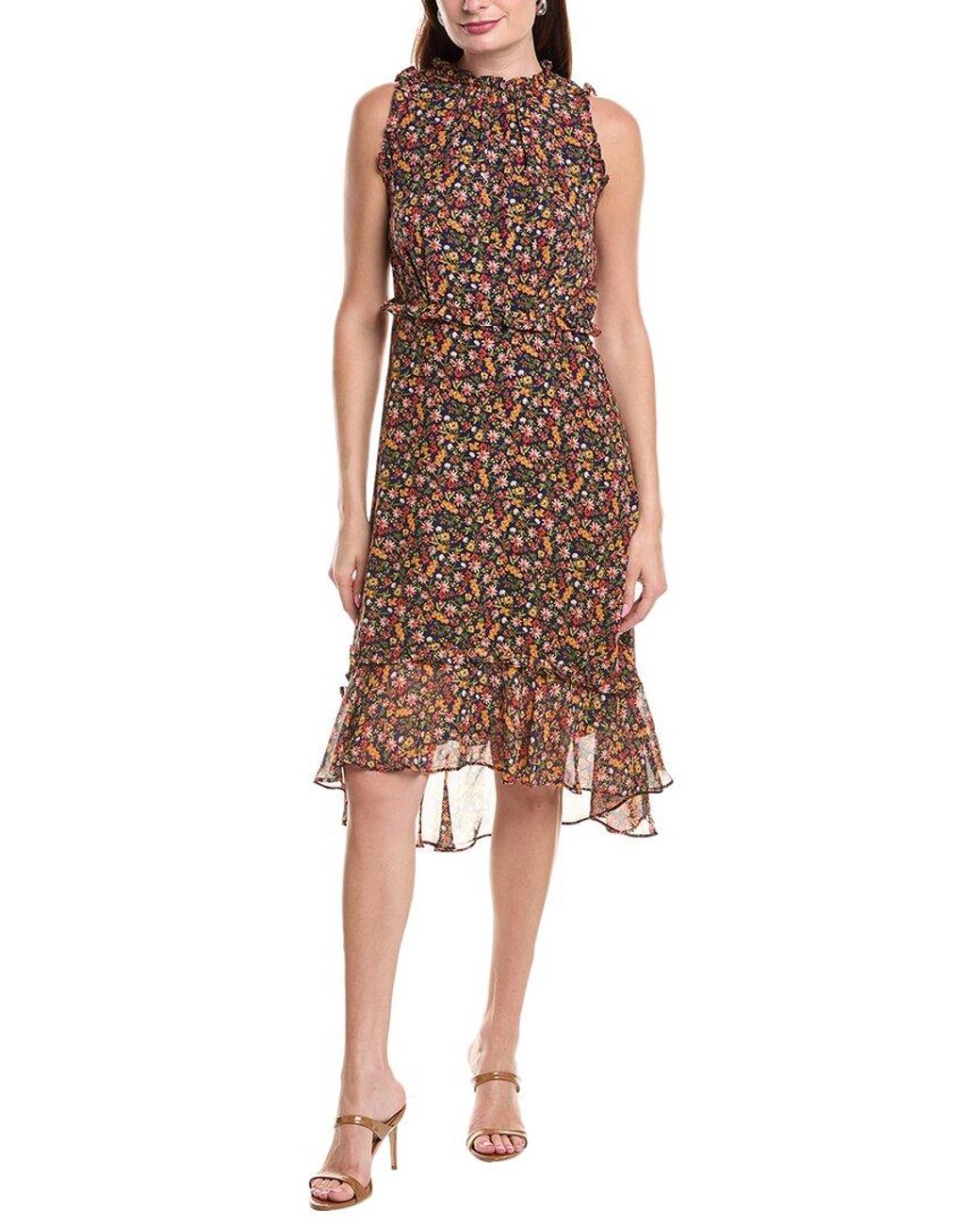 Julia Jordan Brown High-Low Midi Dress