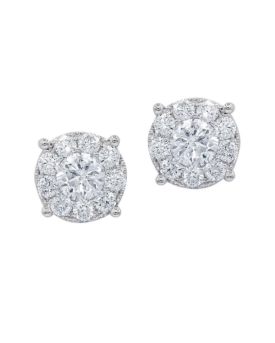 Diana M White Fine Jewelry 18k 1.20 Ct. Tw. Diamond Studs