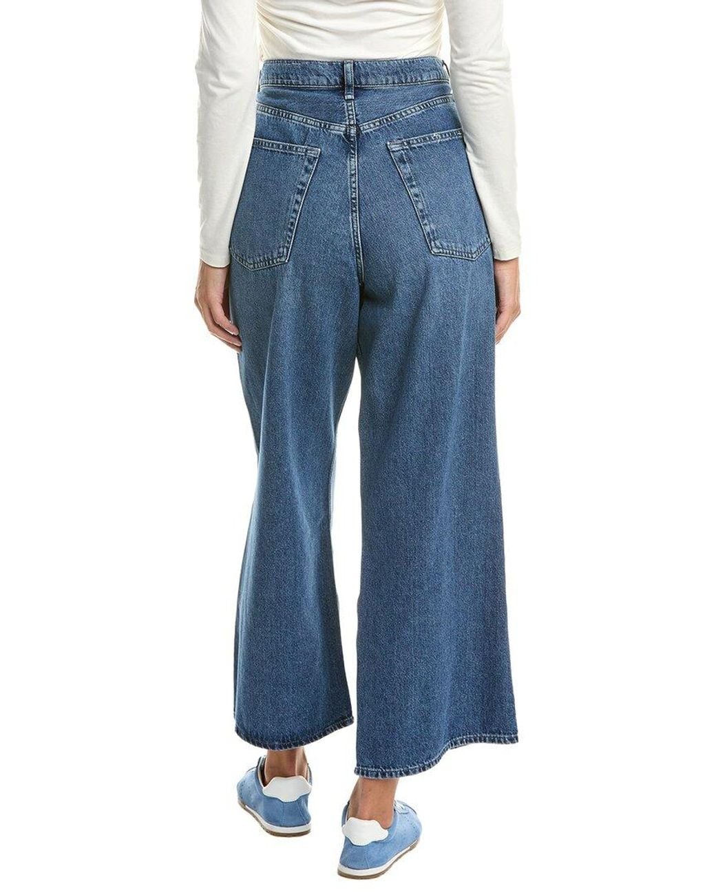 Rag & Bone Blue Annie Ankle Wide Leg Jean