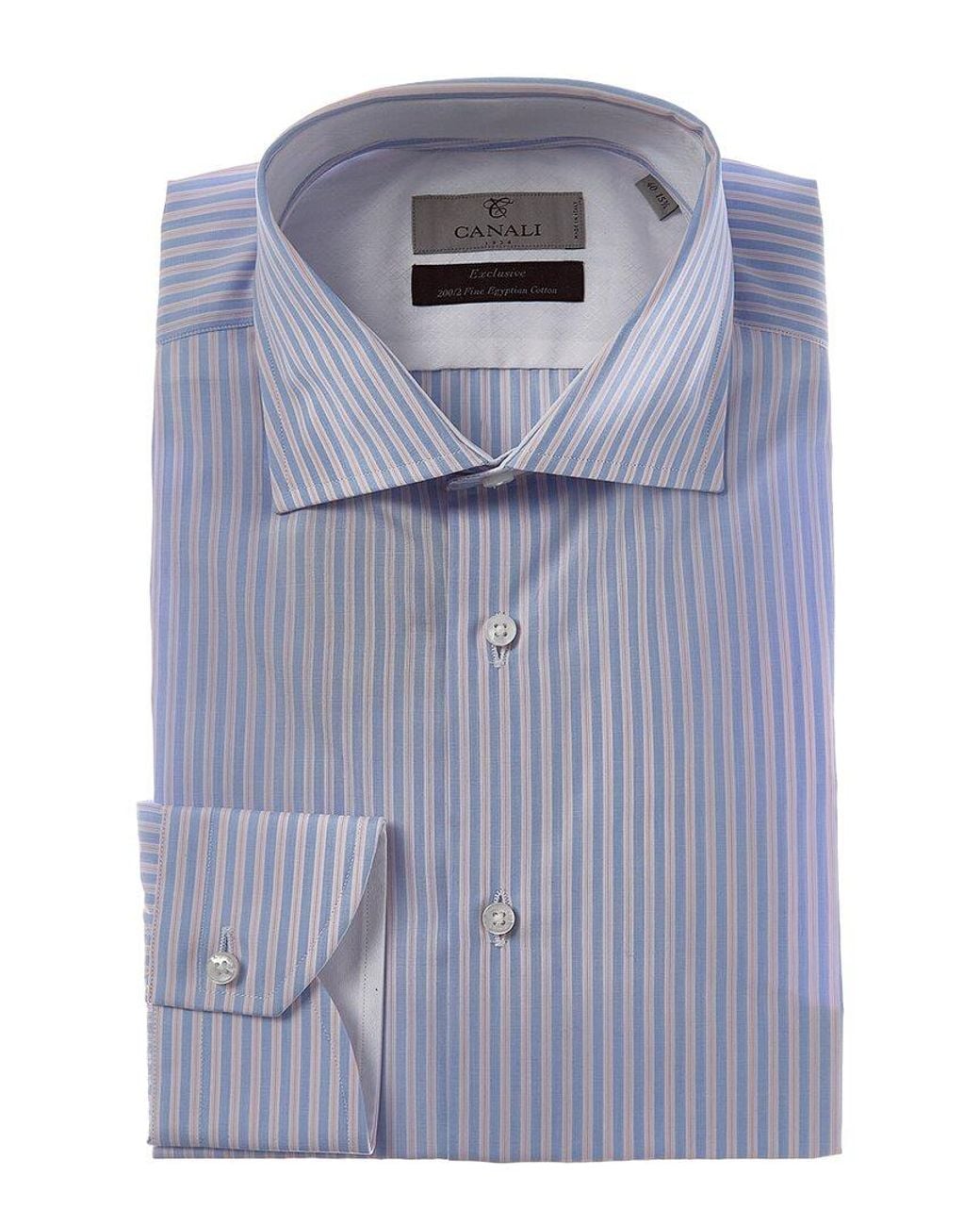 Canali Blue Dress Shirt for men