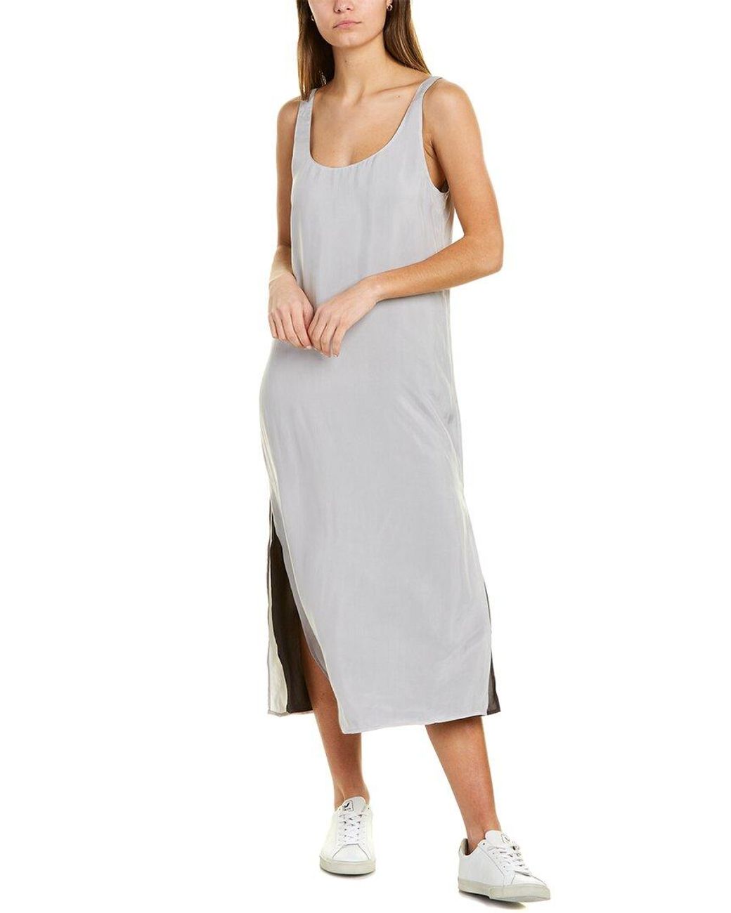 Club Monaco Two-tone Tank Dress in Grey 