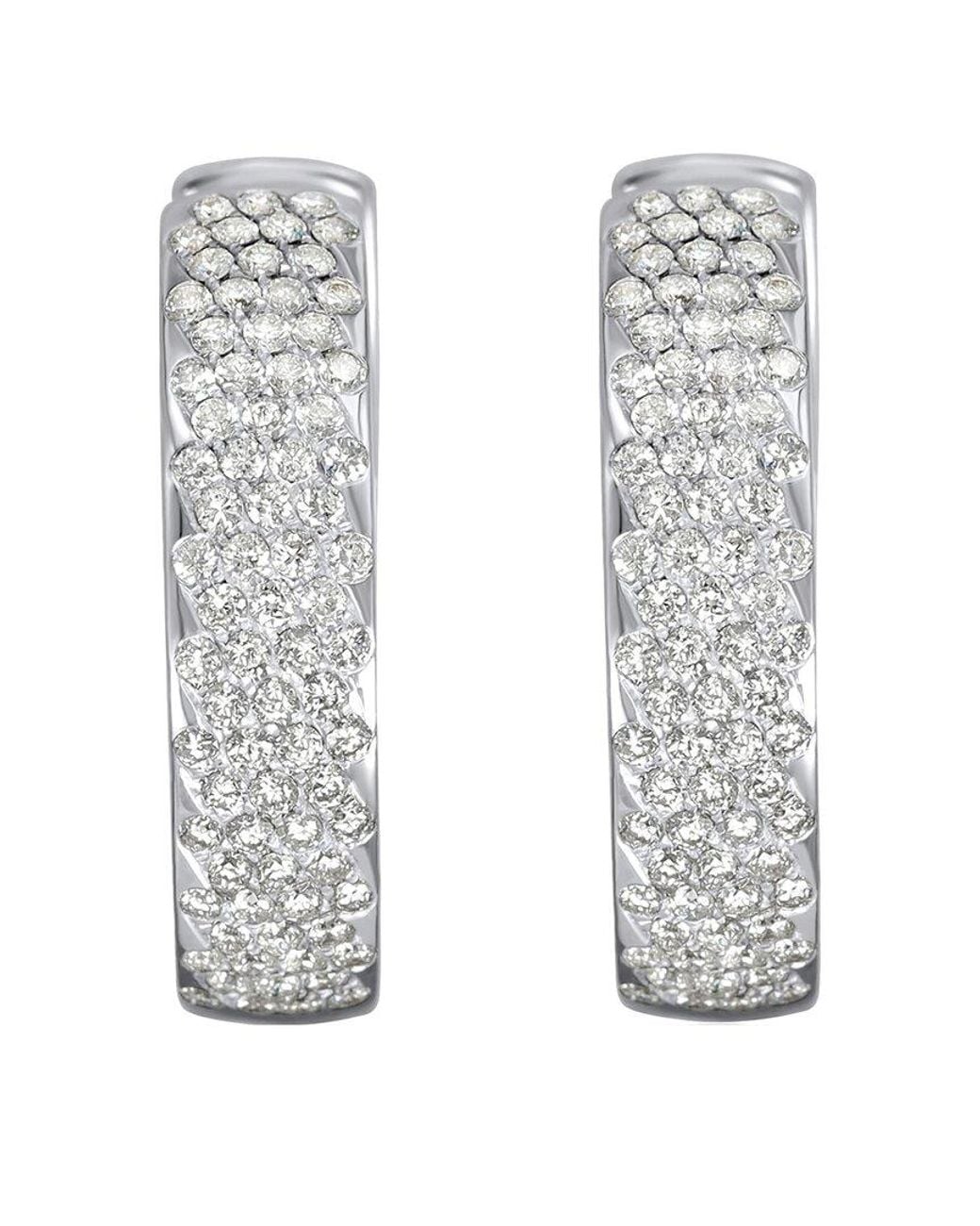Diana M Multicolor Fine Jewelry 18k 1.54 Ct. Tw. Diamond Earrings