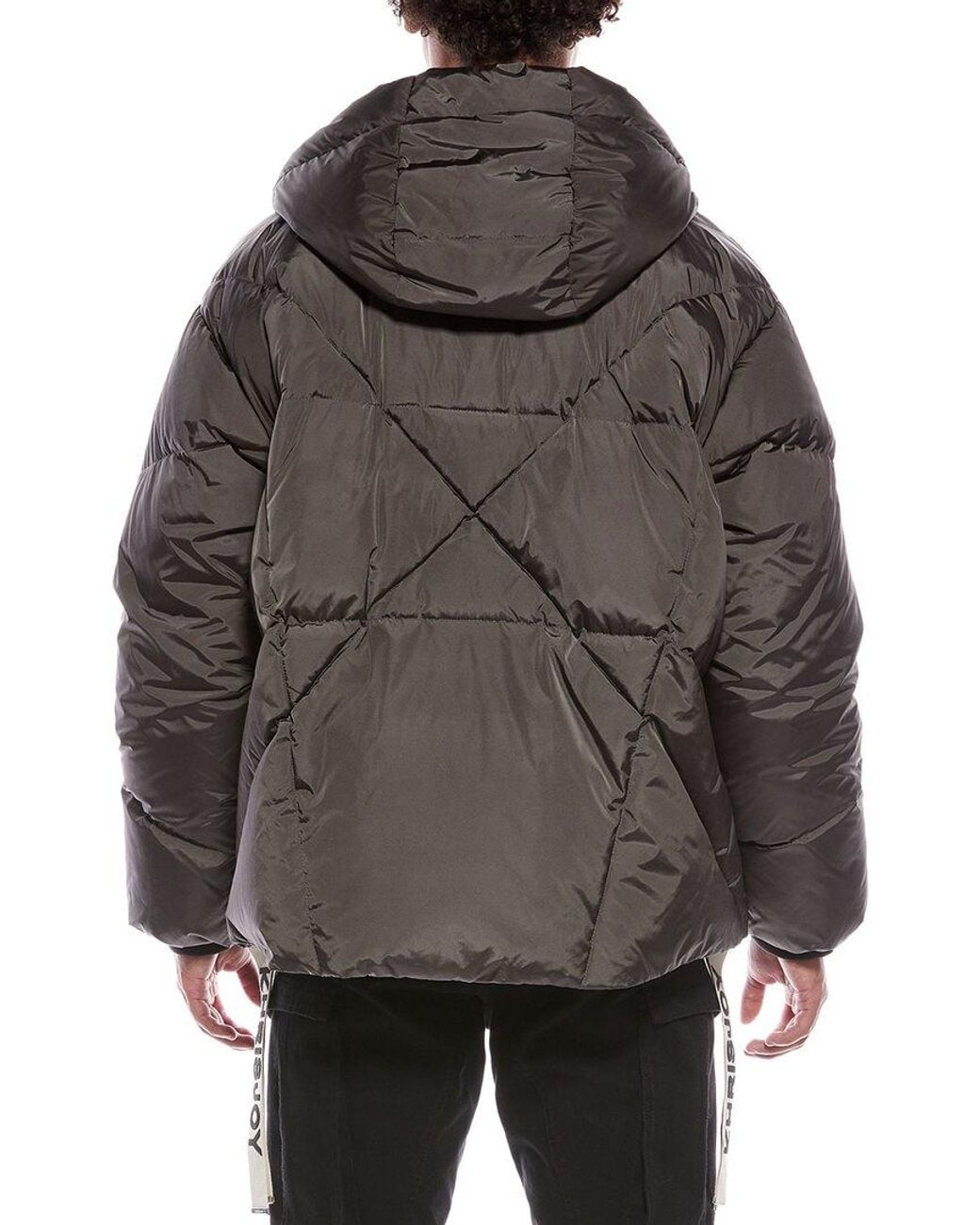 Khrisjoy Gray Khrisman Puffer Jacket for men