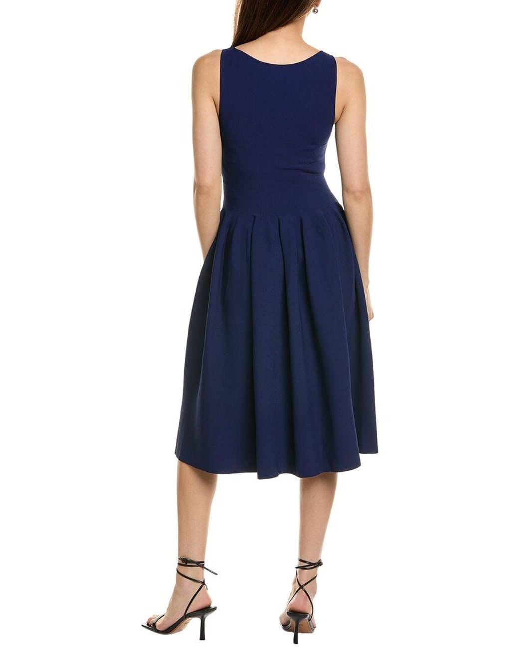 Stella McCartney Blue Compact Knit Midi Dress