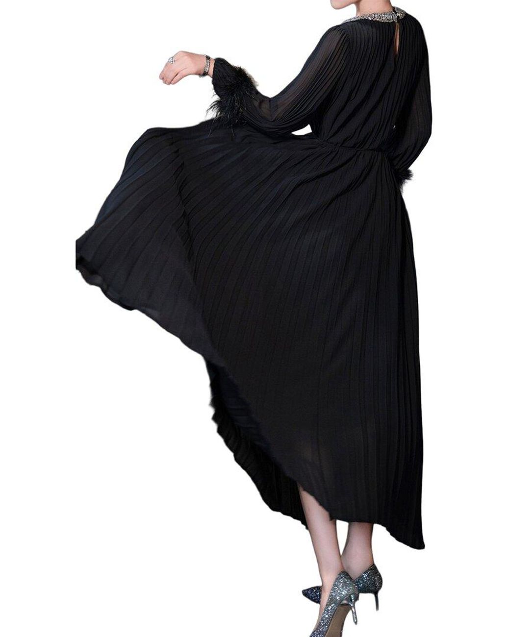 BRC By BURRYCO Blue Solid Maxi Dress