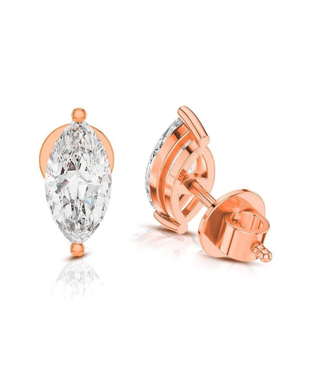 Amairah White 14K 2.00 Ct. Tw. Lab-Grown Diamond Stud Earrings