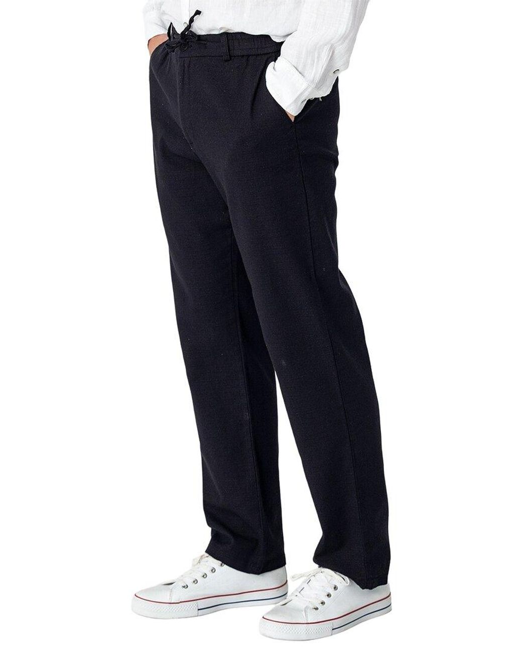 Ron Tomson Blue Relaxed Drawstring Pant for men