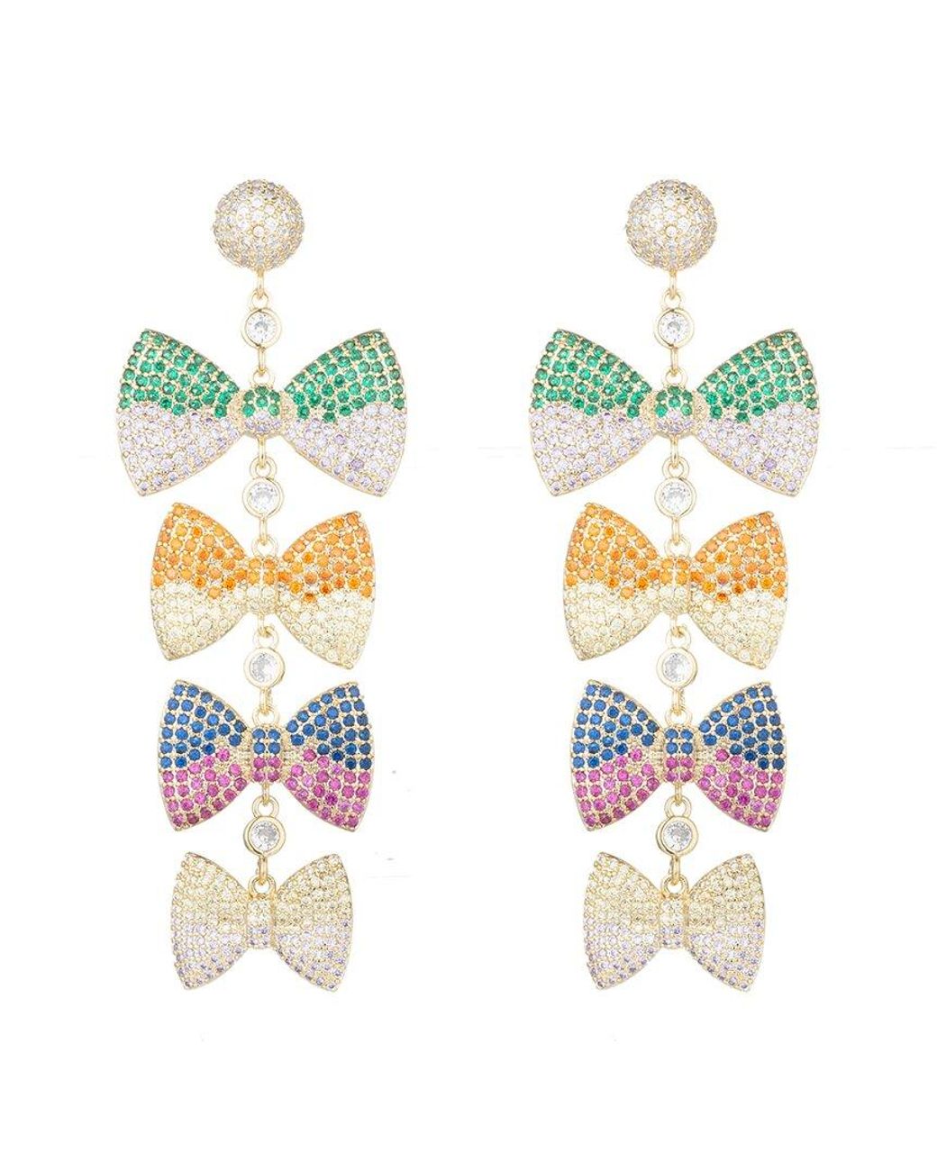 Eye Candy LA White The Luxe Collection Cz Drop Earrings