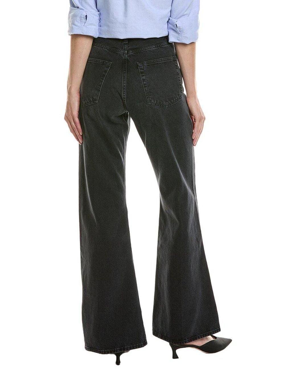 FRAME Black Frame The Lax Set List Flare Jean