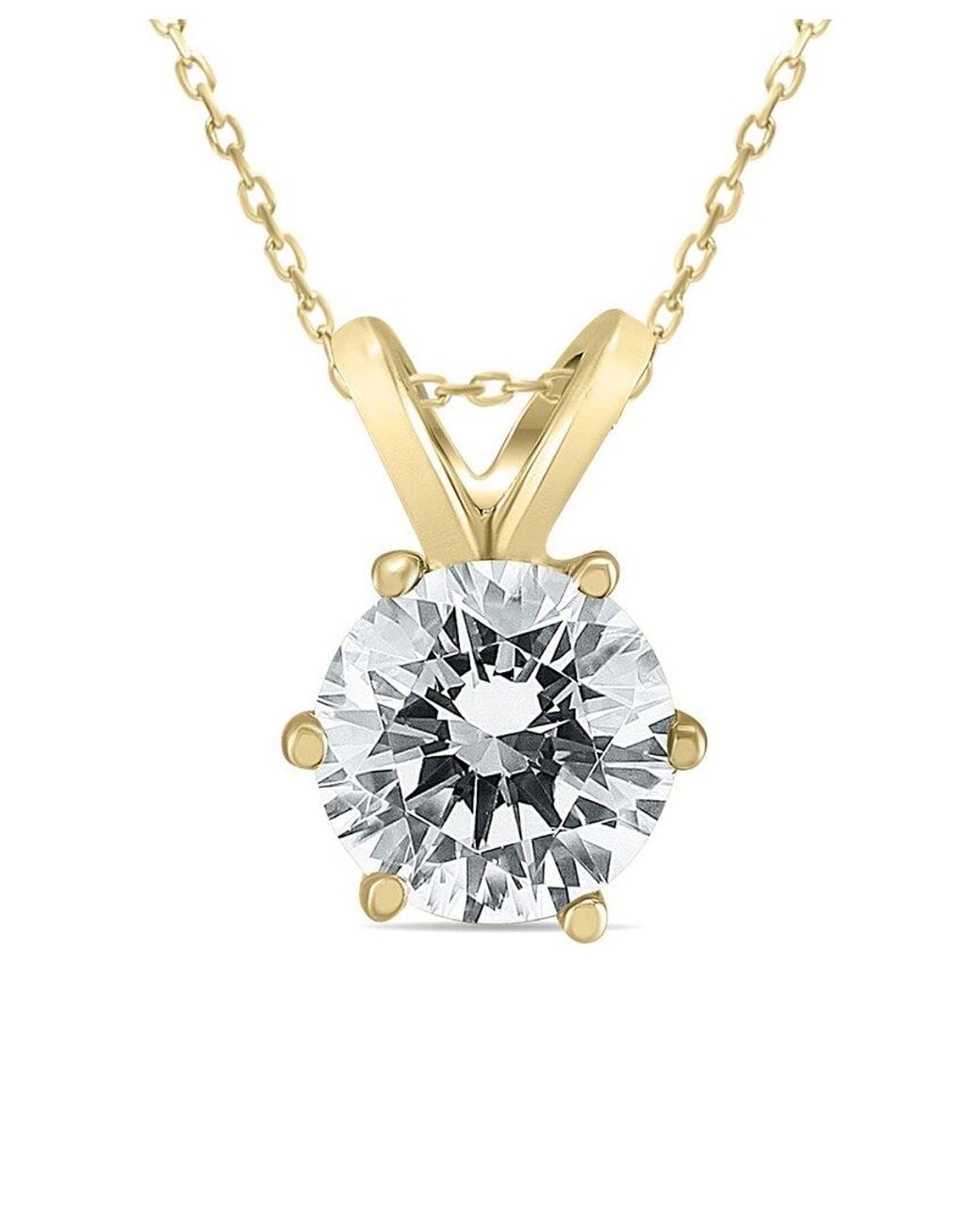 Diamond Select Cuts Metallic 14k 0.96 Ct. Tw. Diamond Necklace