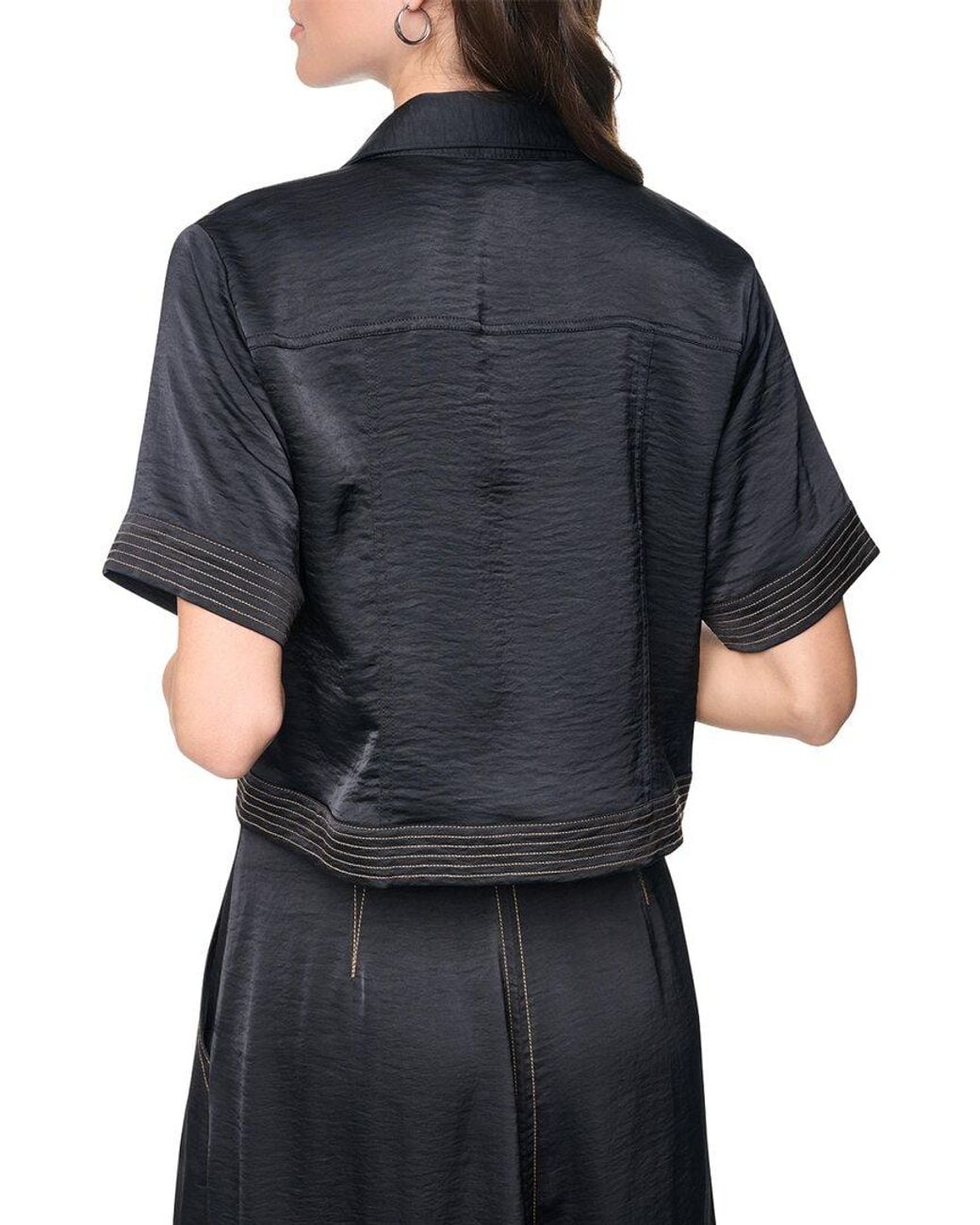 DKNY Black Crop Top
