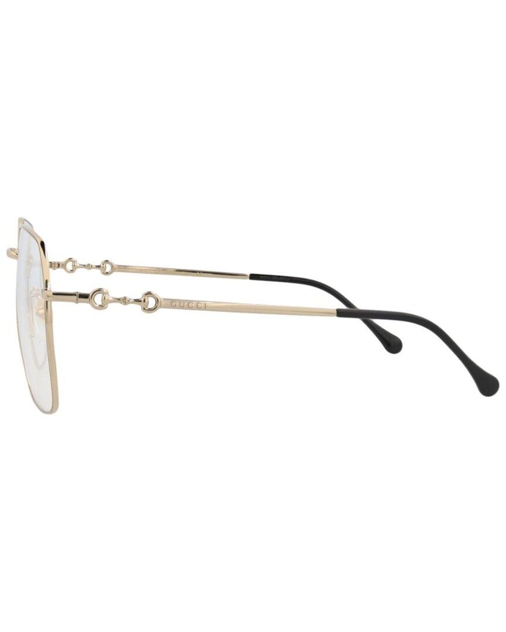 Gucci Metallic 57Mm Optical Frames