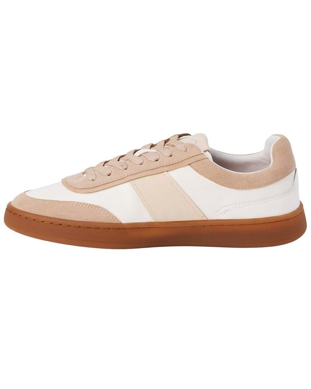 Matisse White Quincy Leather & Suede Sneaker