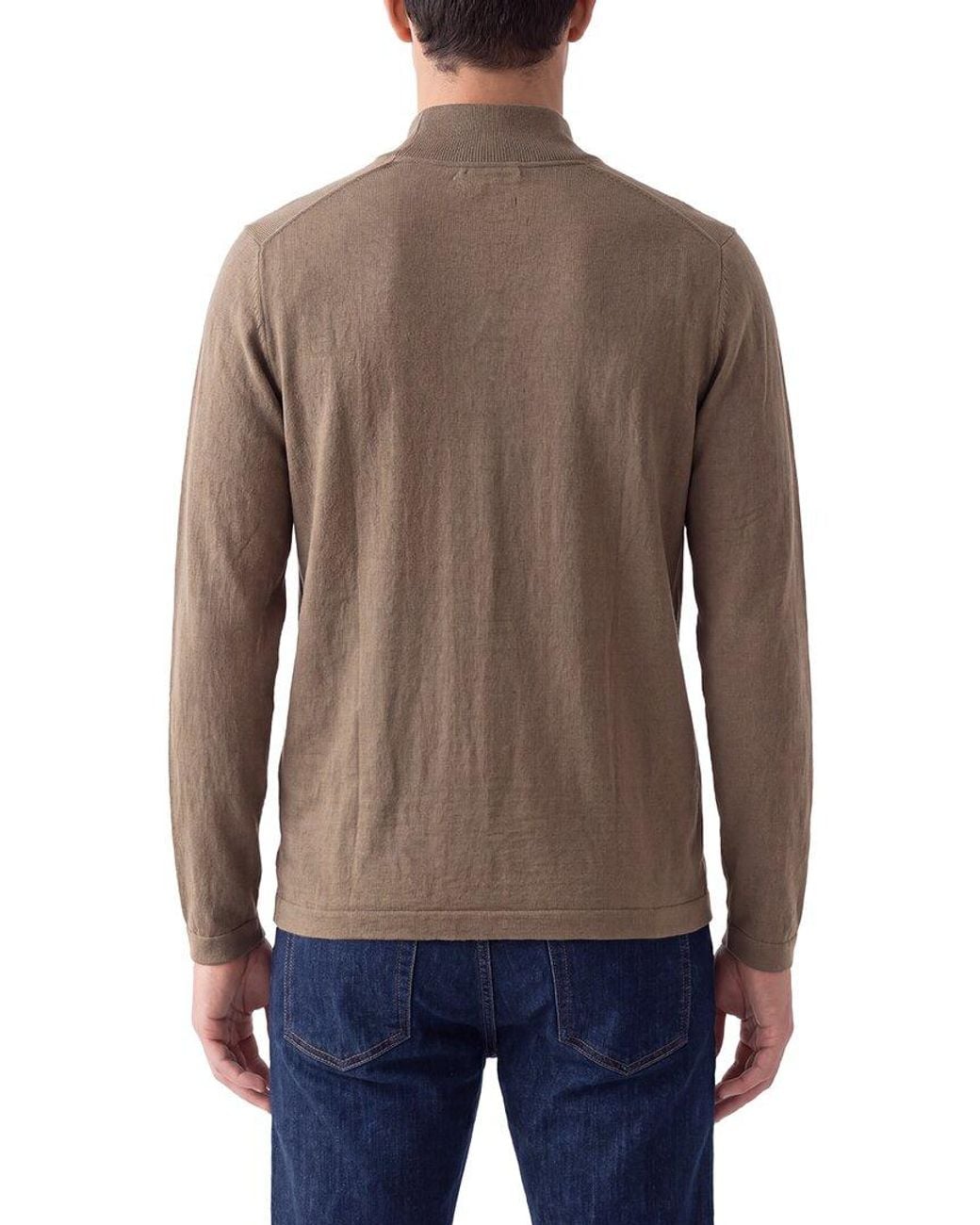 N.Peal Cashmere Multicolor Salcombe Cashmere-Blend 1/2-Zip Sweater for men