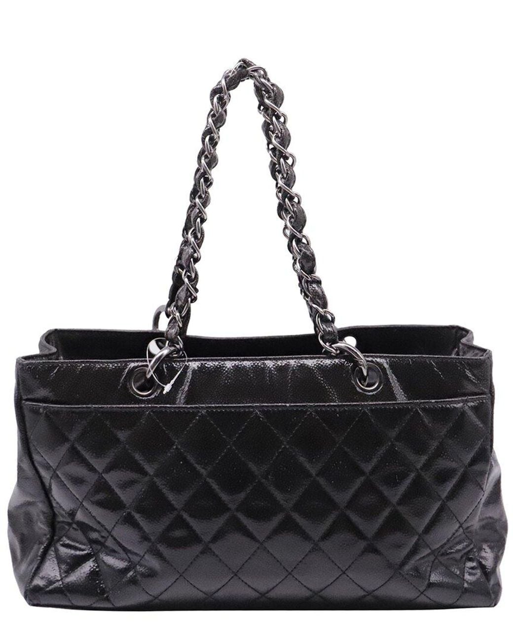 Chanel Black Patent Leather 2.55 Reissue Chain Tote (Authentic Pre-Loved)