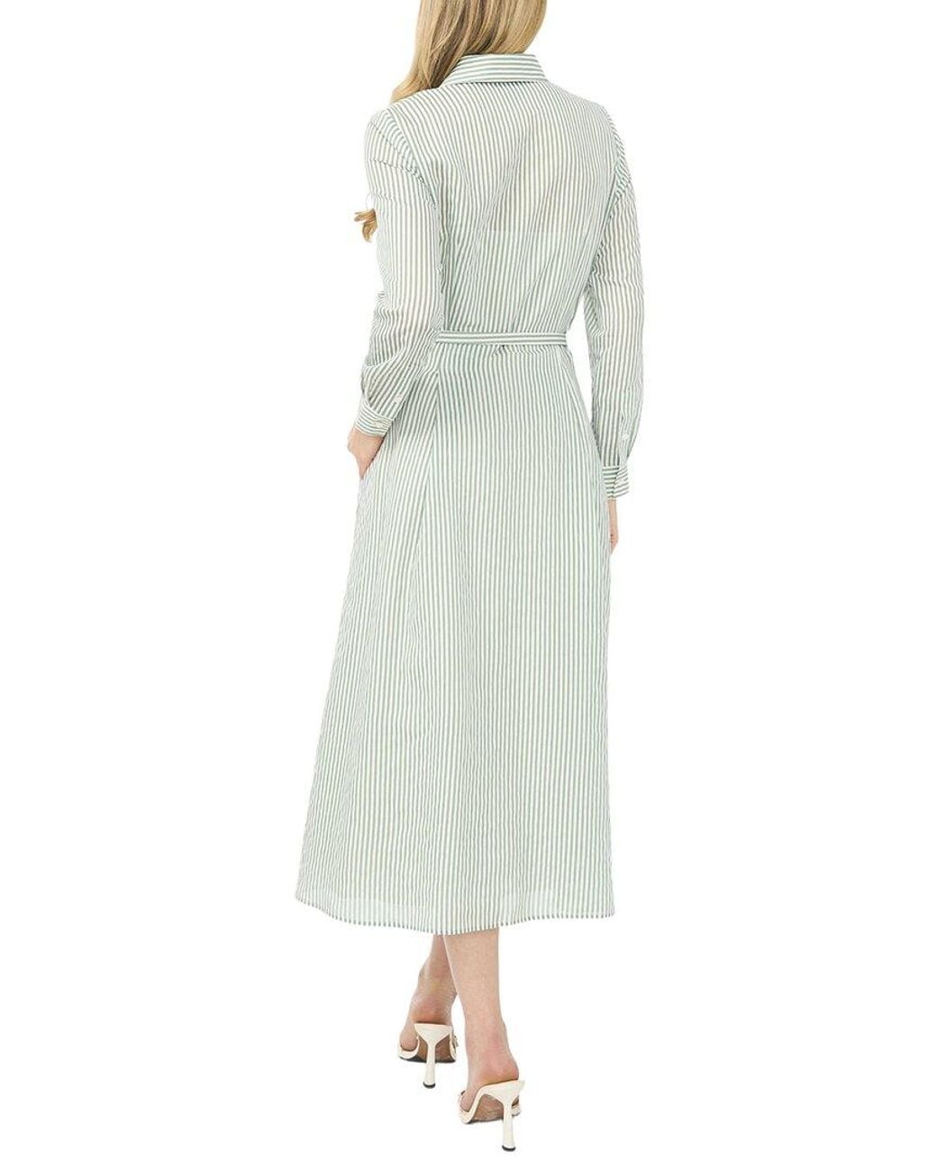 Ted Baker White Lynn Waist Tapered Shirt Dress