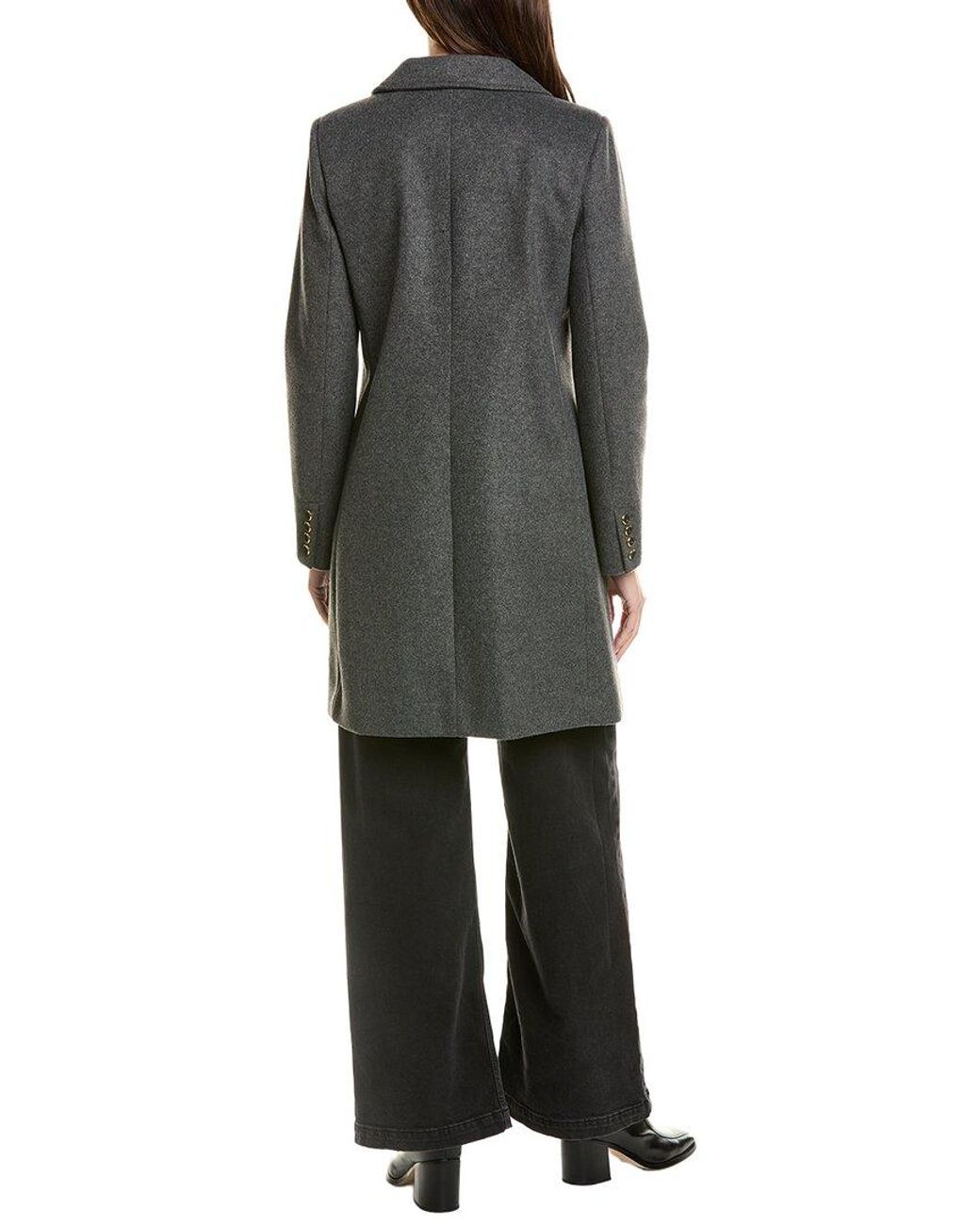Halston Heritage Gray Car Coat