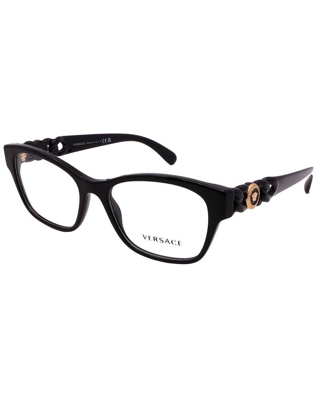Versace eyeglasses ve3271 gb1 black hotsell 54 mm